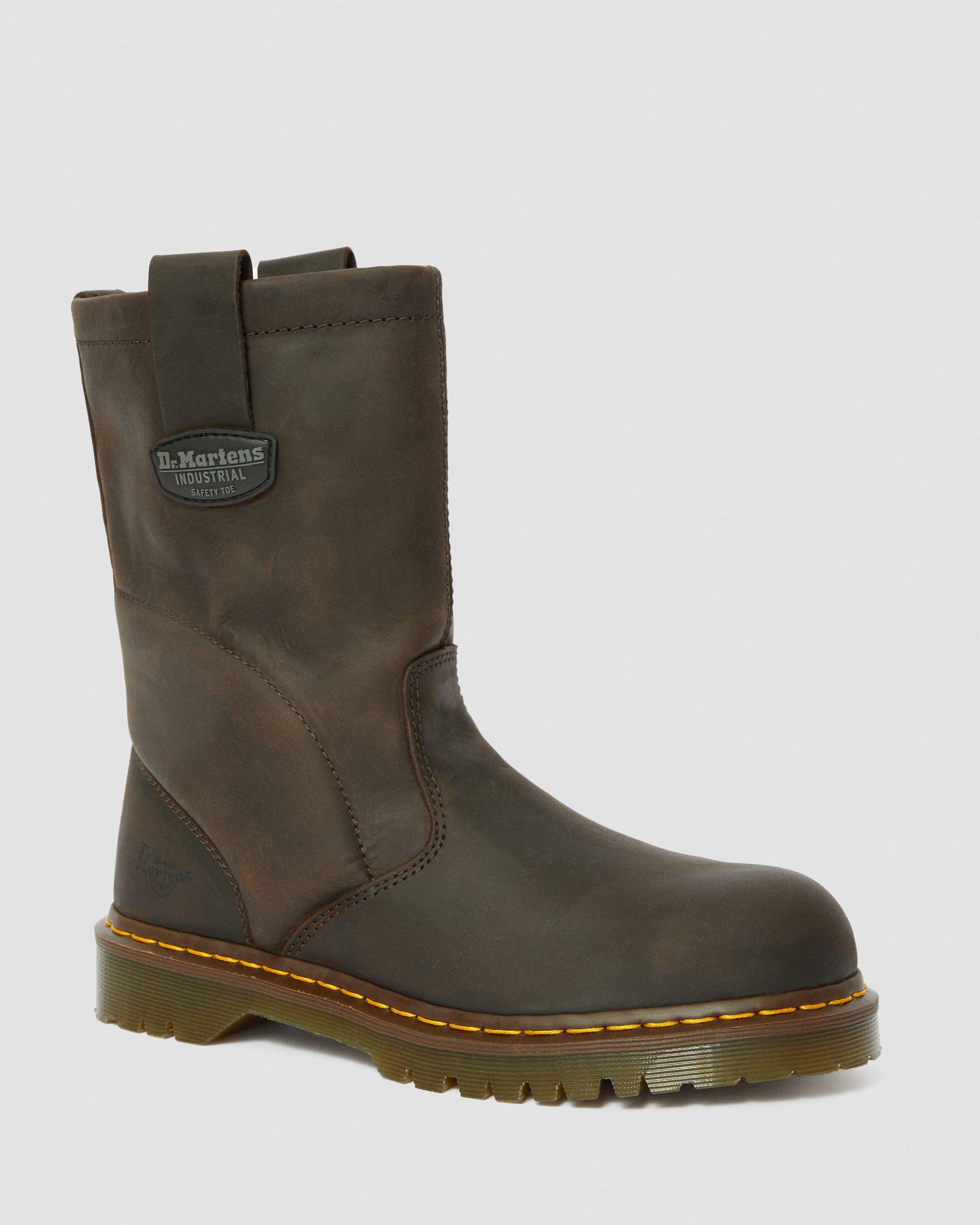 Icon 2295 Leather Steel Toe Work Boots in DARK BROWN | Dr. Martens™