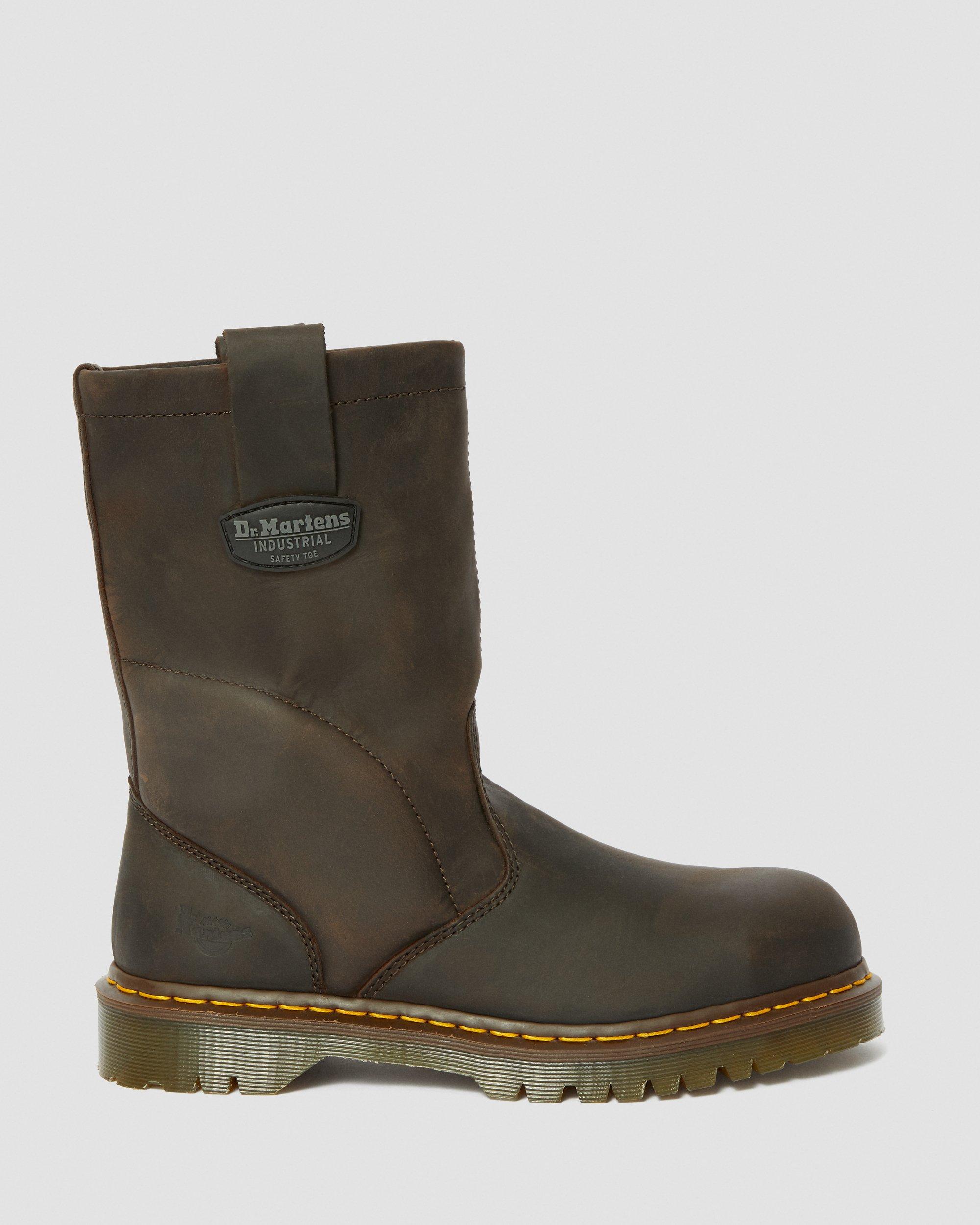 Icon 2295 Leather Steel Toe Work Boots in DARK BROWN | Dr. Martens™