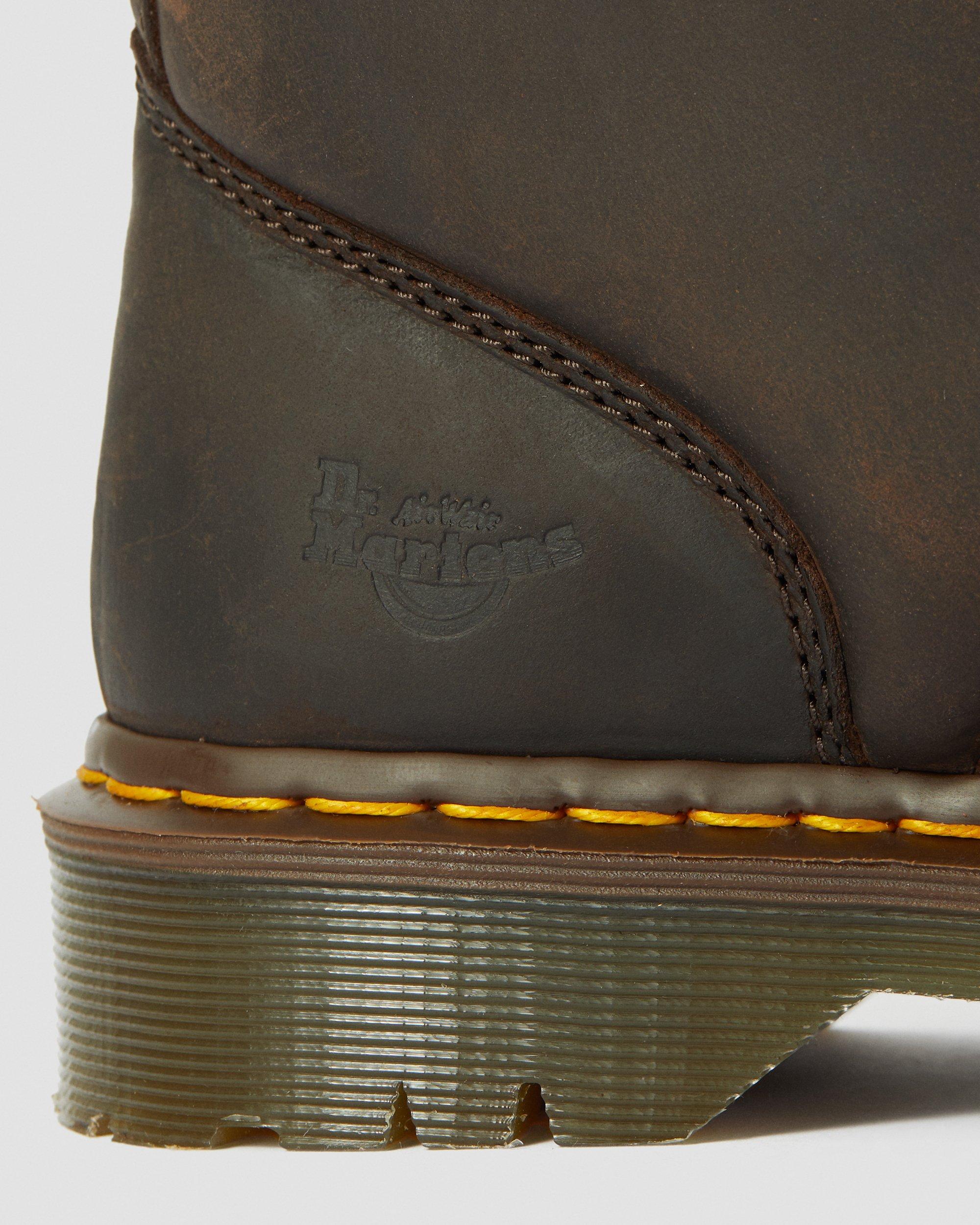 Icon 2295 Leather Steel Toe Work Boots in DARK BROWN | Dr. Martens™