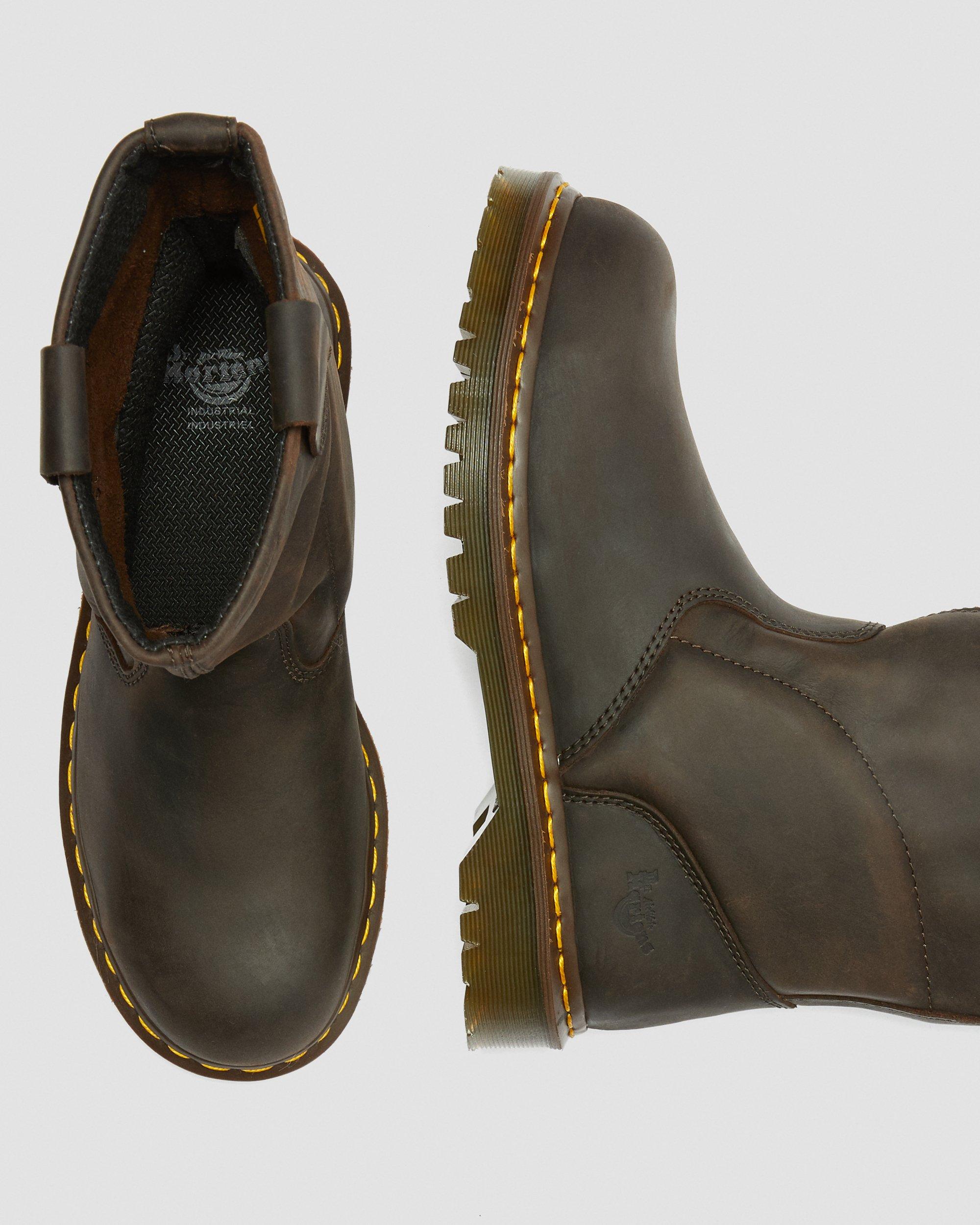 Icon 2295 Leather Steel Toe Work Boots in Dark Brown | Dr  display picture 1