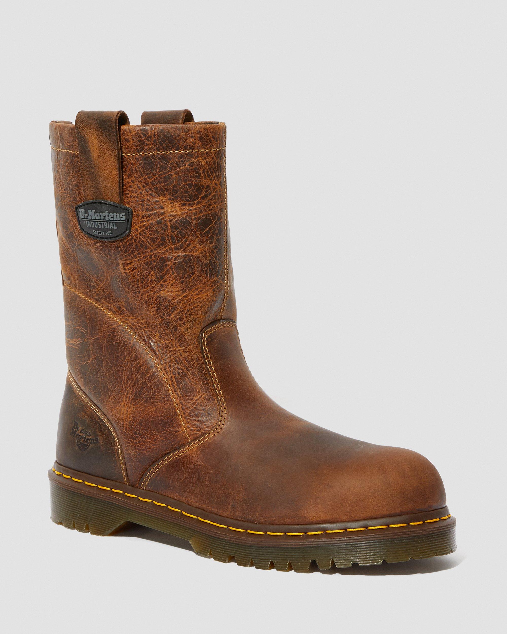 Icon 2295 Leather Steel Toe Slip On Work Boots in TAN | Dr. Martens™