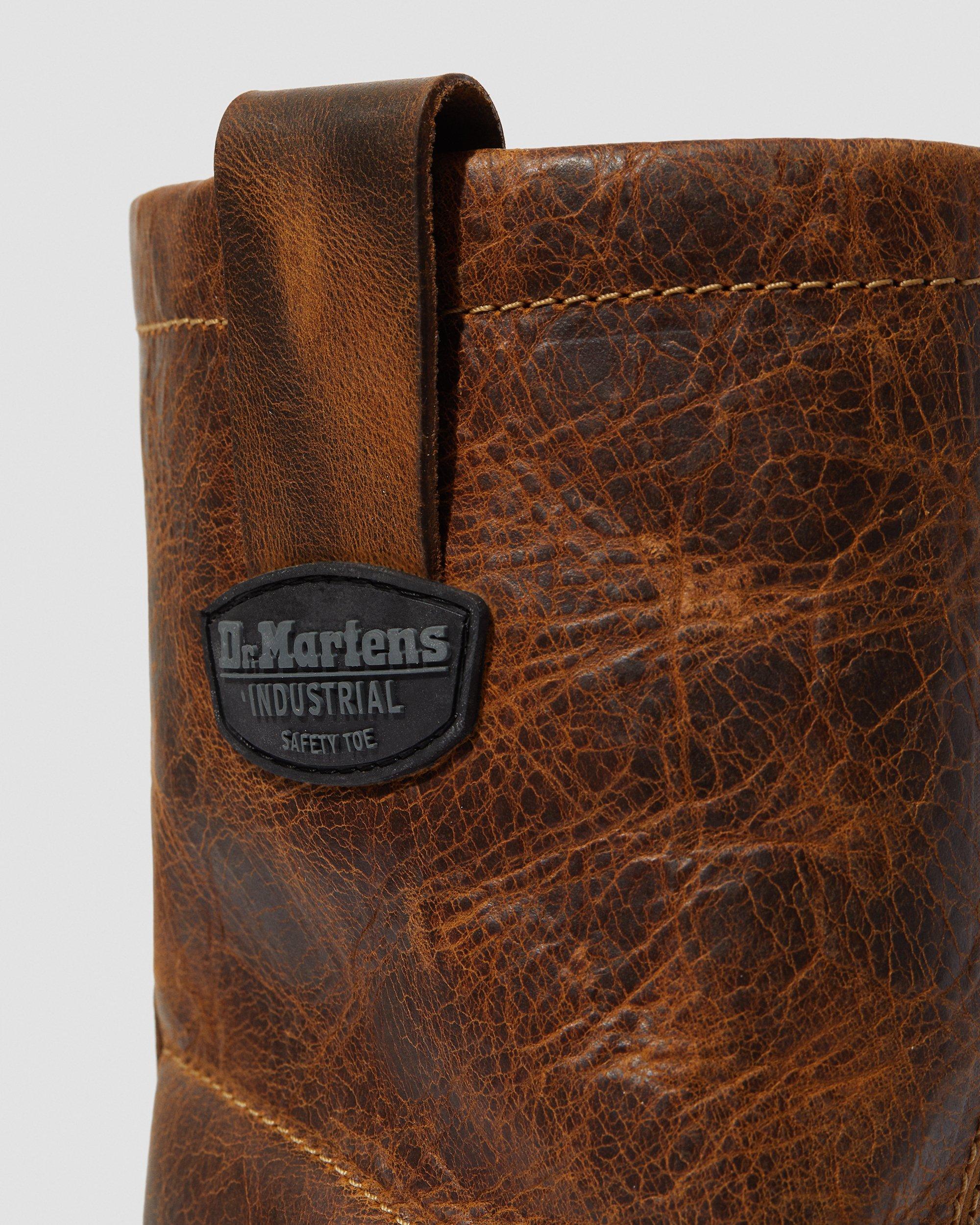 Icon 2295 Leather Steel Toe Slip On Work Boots in TAN | Dr. Martens™