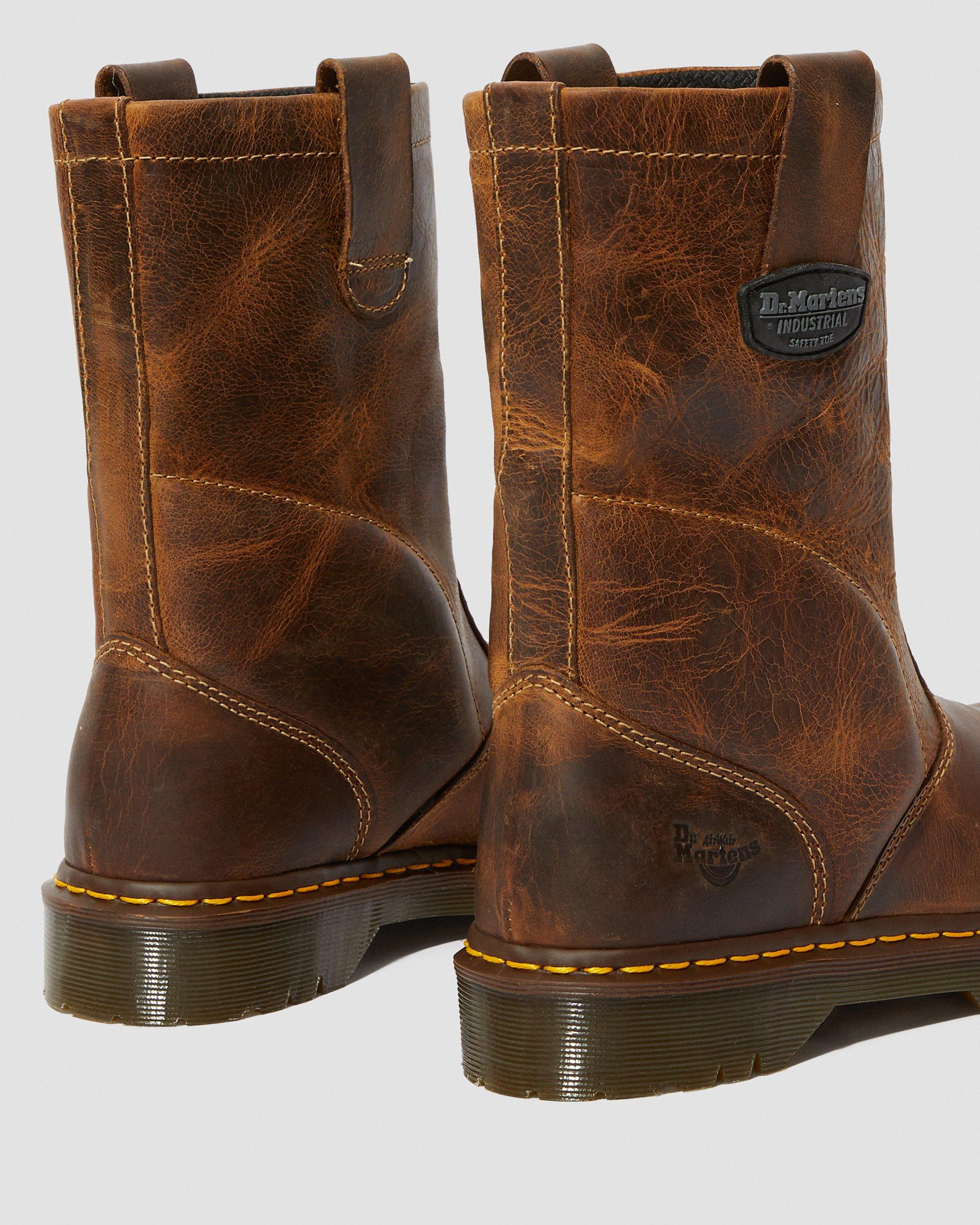 Icon 2295 Leather Steel Toe Slip On Work Boots in TAN | Dr. Martens™