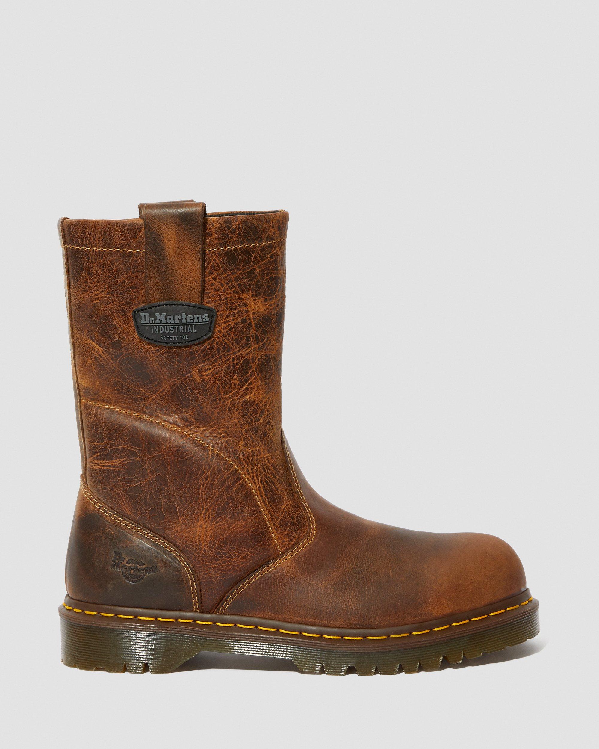 Icon 2295 Leather Steel Toe Slip On Work Boots in TAN | Dr. Martens™