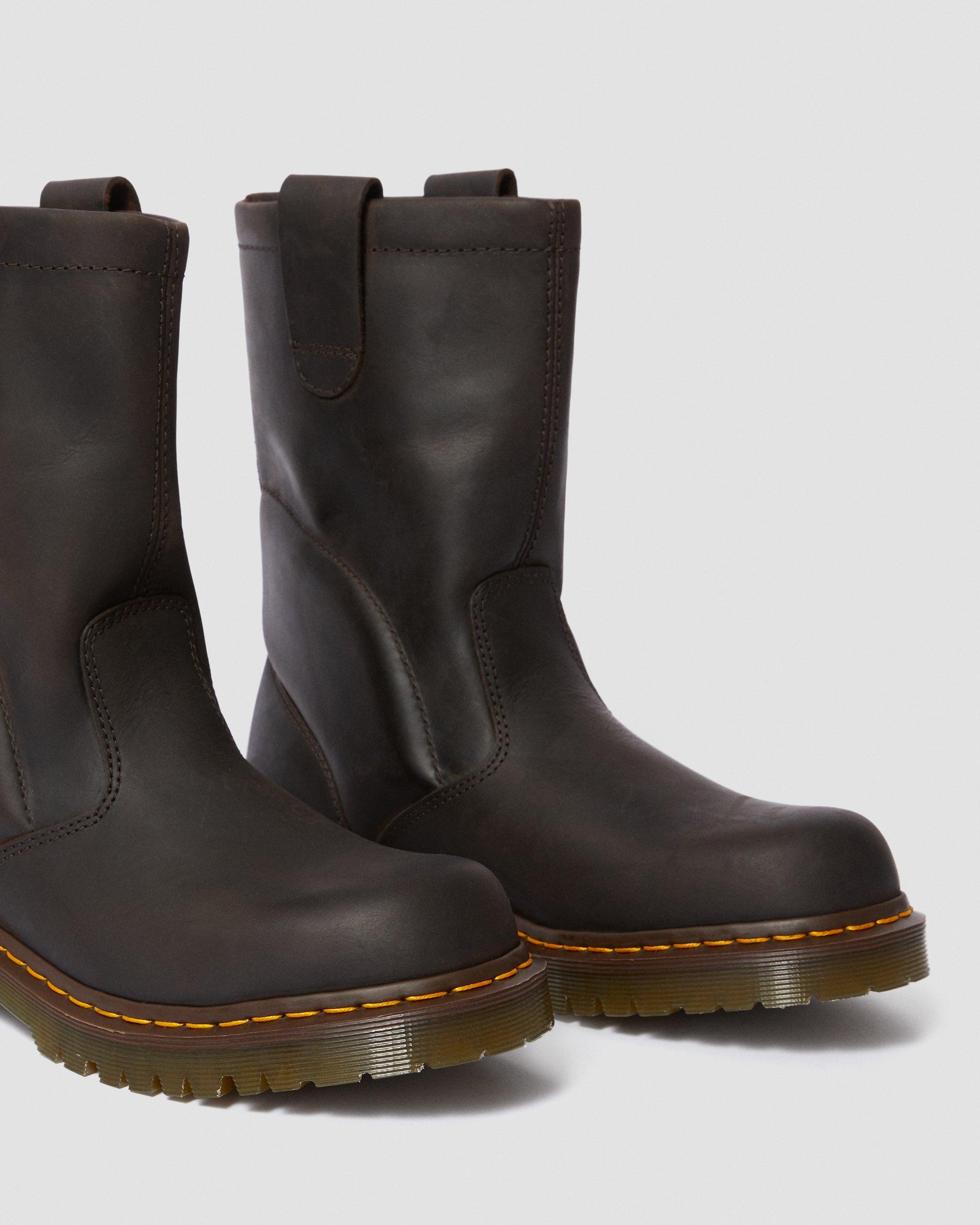 Icon 2296 Tall Work Boots in Dark Brown | Dr. Martens