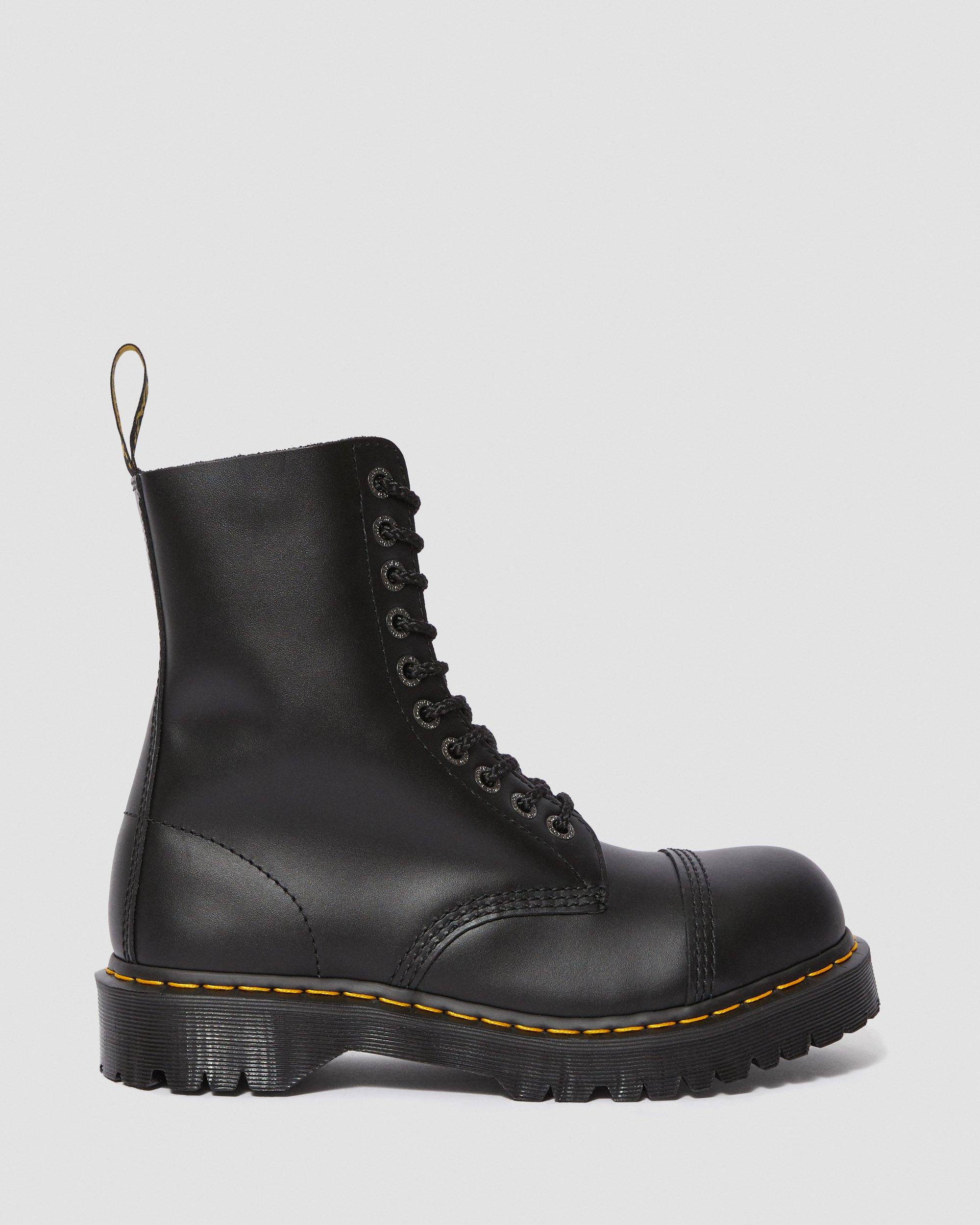 8761 Bxb Leather Mid Calf Boots in BLACK | Dr. Martens™