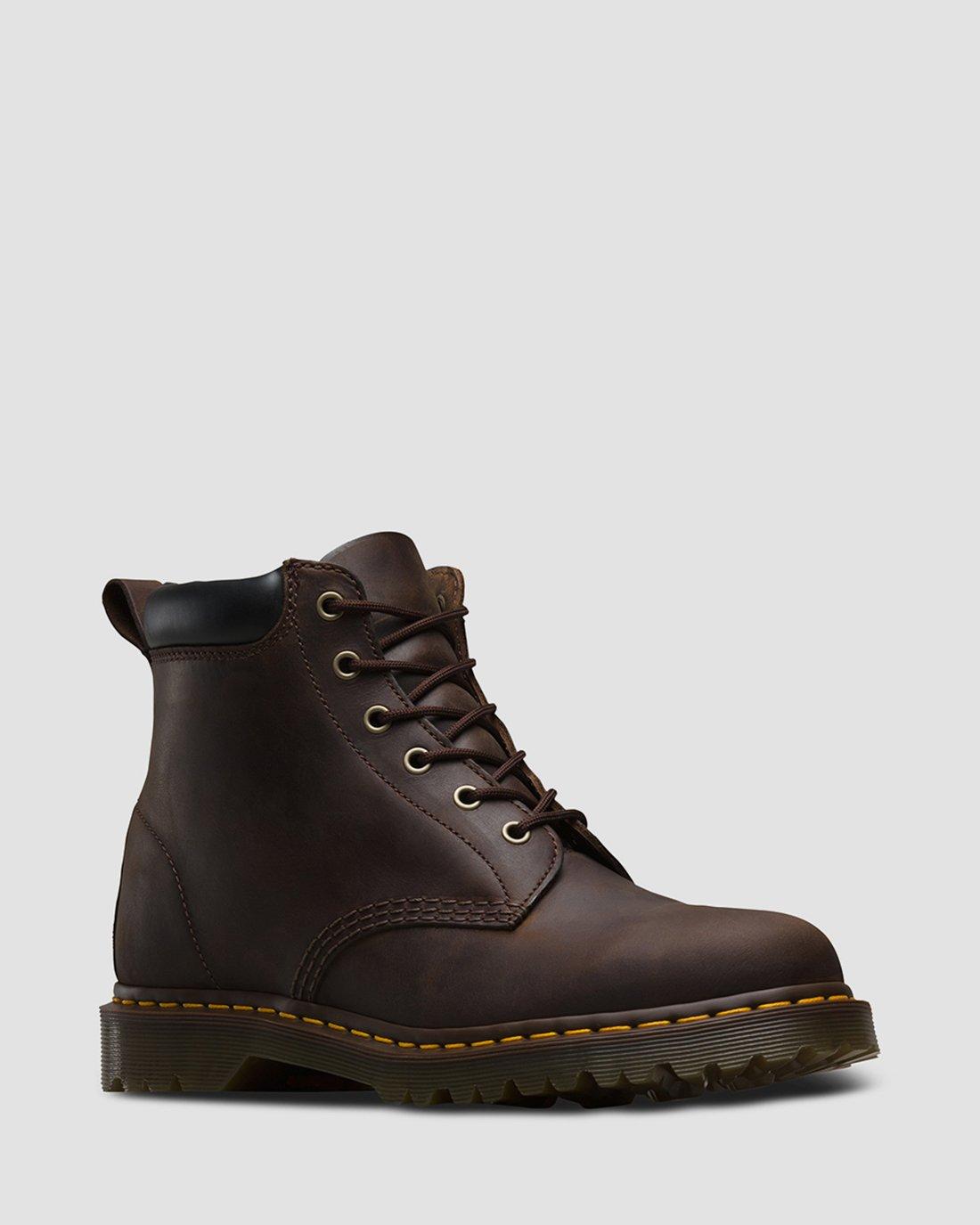 939 CRAZY HORSE LEATHER BOOTS in Brown Dr. Martens