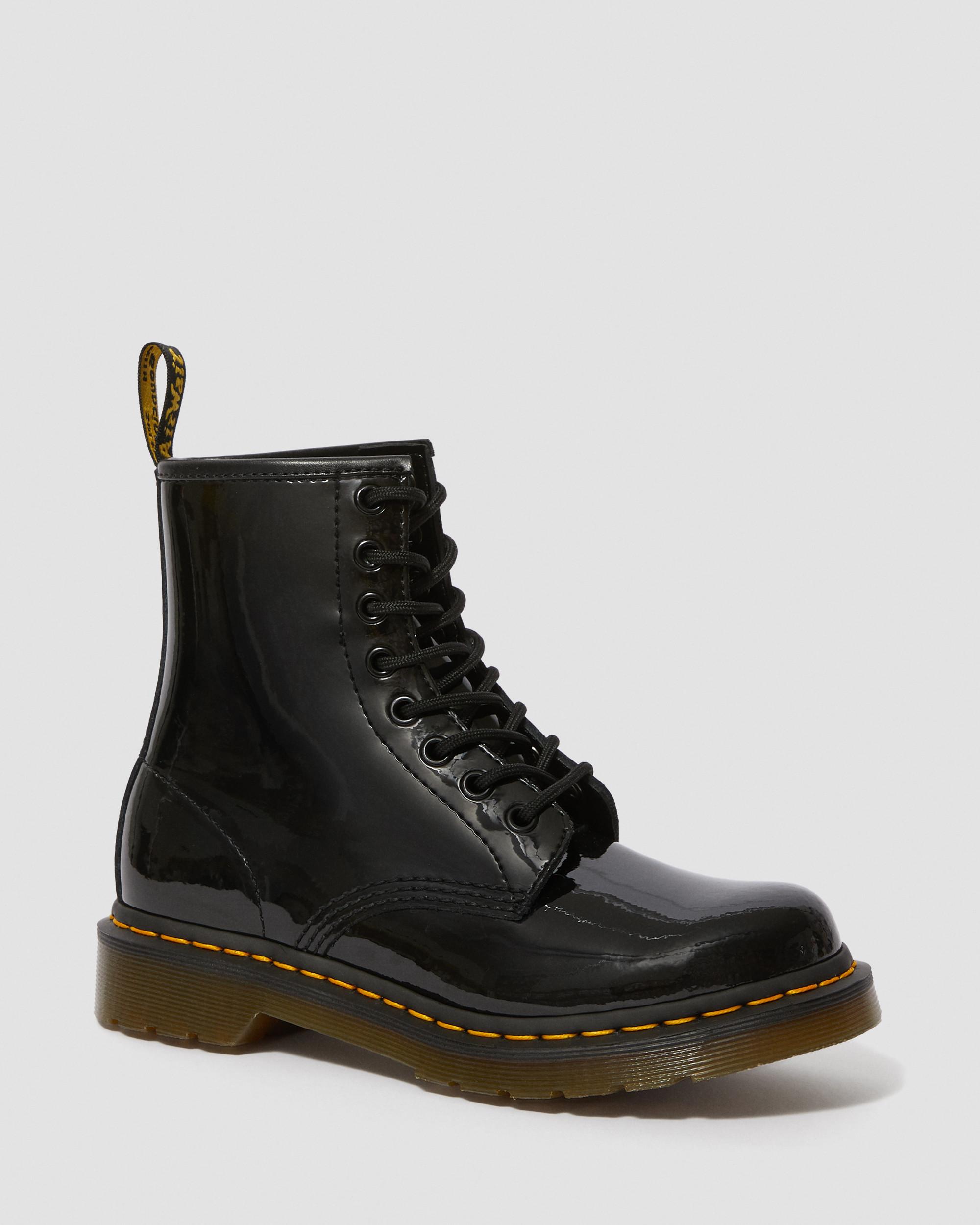 Patent Leather Up Boots | Martens