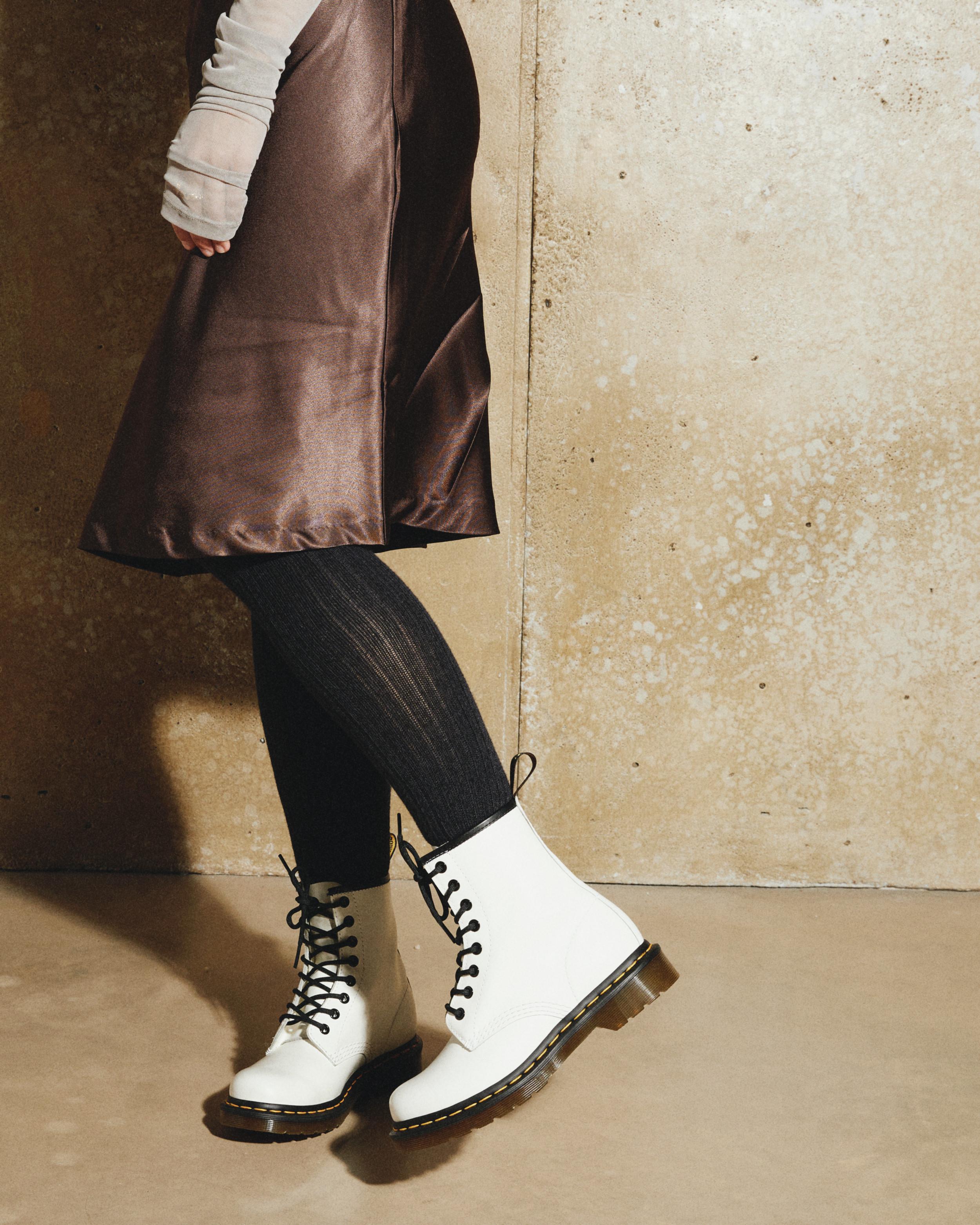 Dr. Martens 1460 Smooth Leather Boots for Women in White