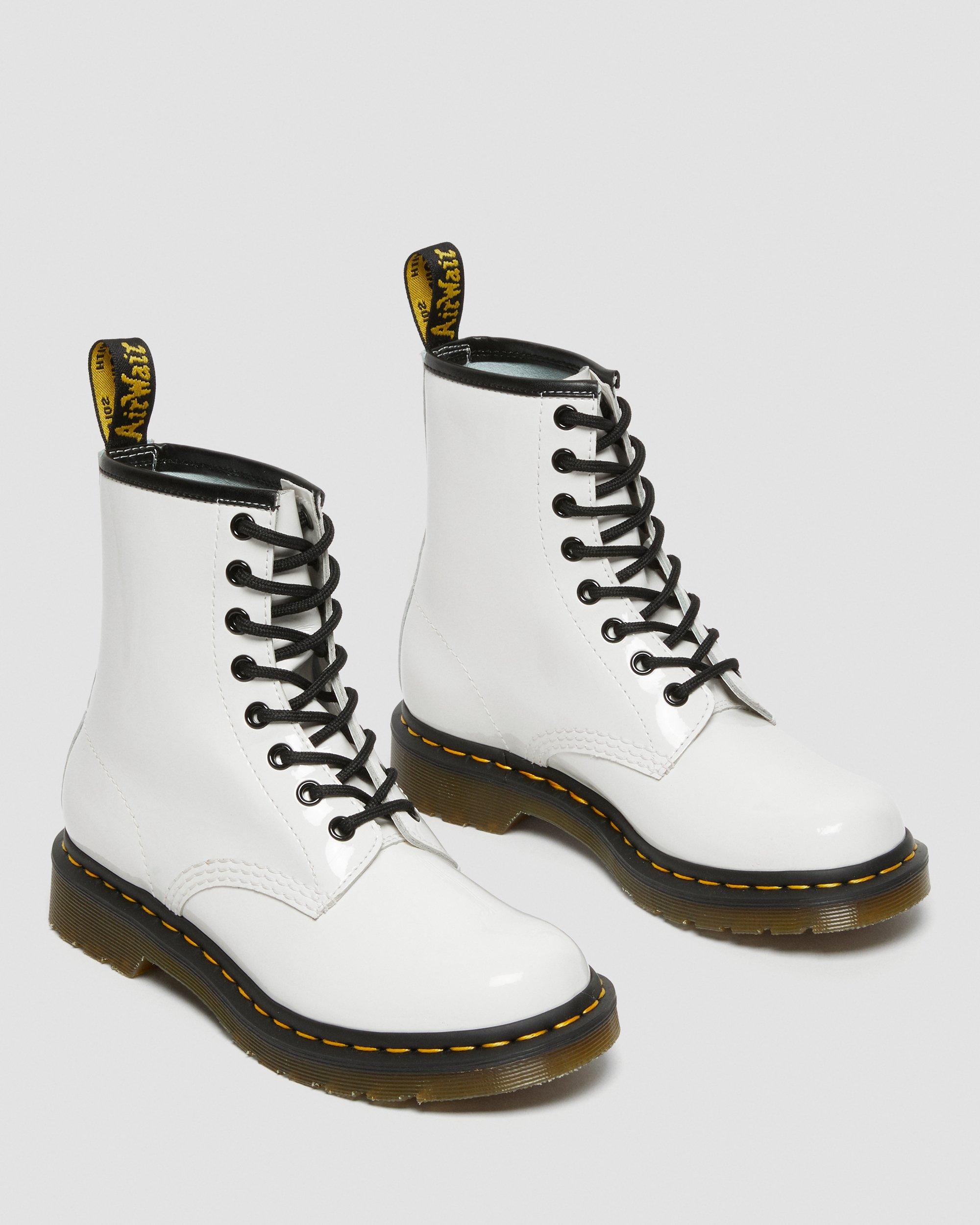 1460 Patent Leather Lace Up Boots
