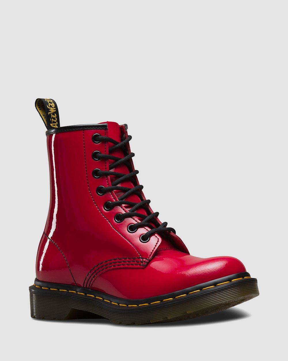 1460 Patent Leather Lace Up Boots Dr. Martens