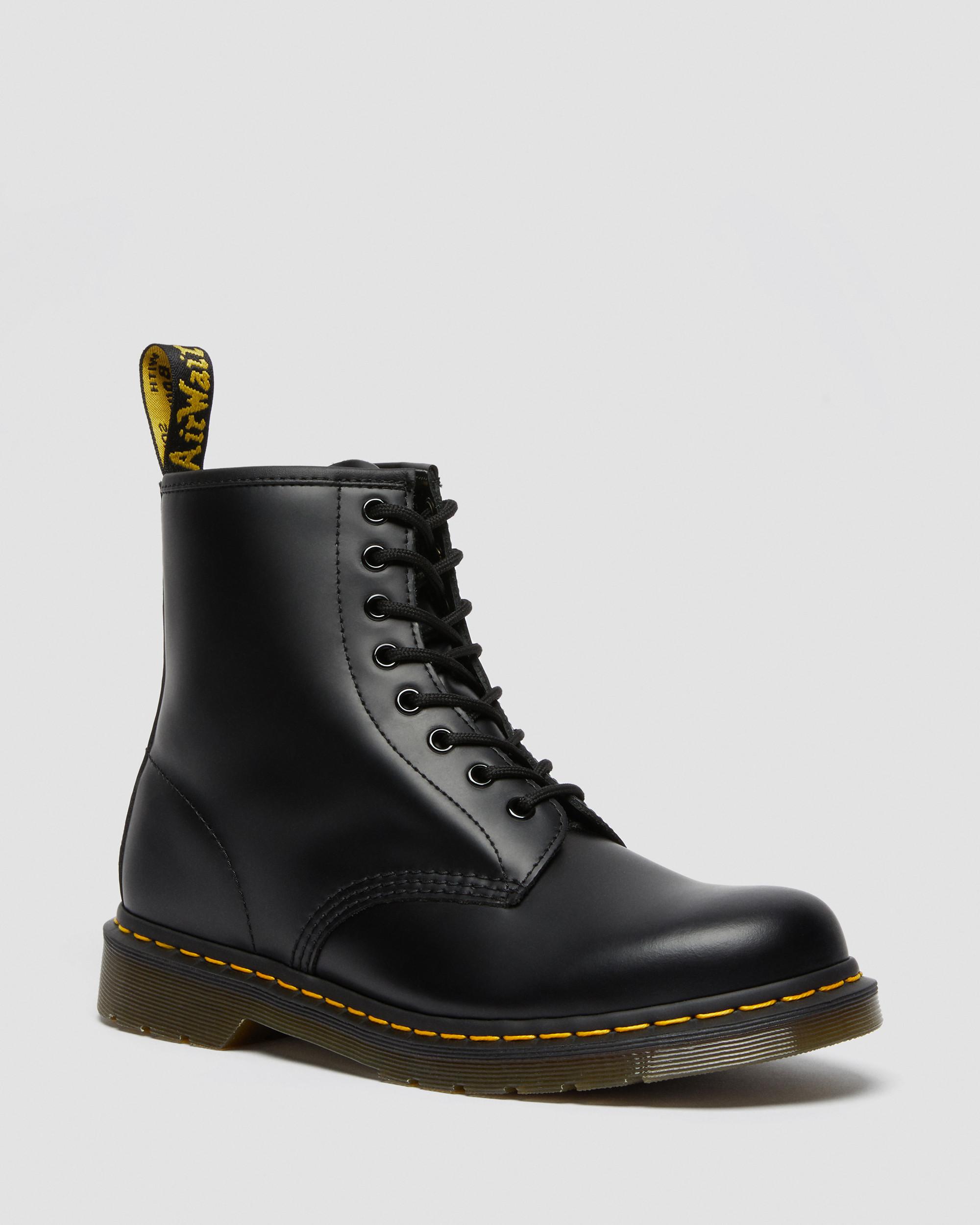 1460 Smooth Leather Lace Up Boots in Black | Dr. Martens 1460 Smooth Leather Lace Up Boots in Black | Dr. Martens