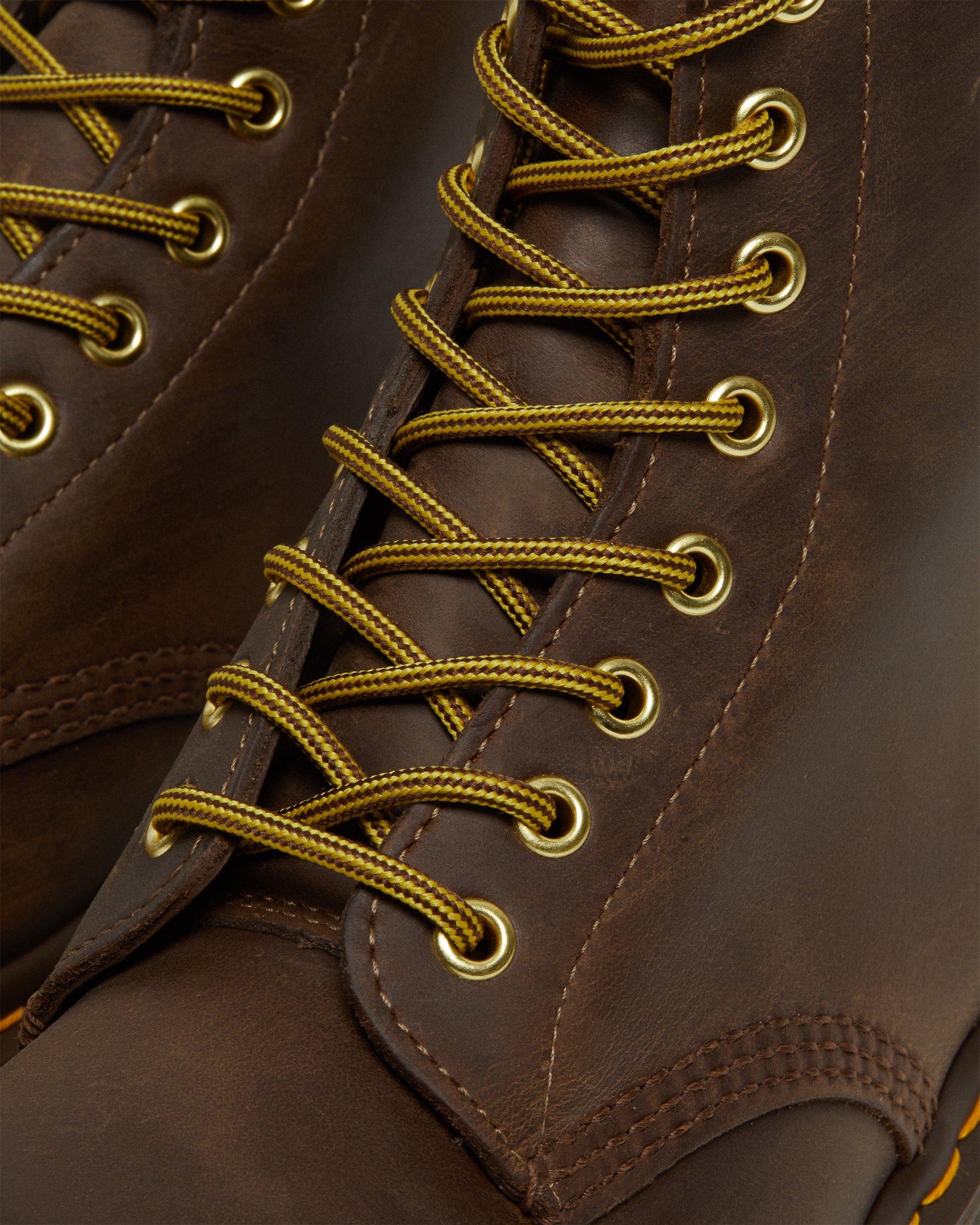 1460 Crazy Horse Leather Lace Up Boots in Brown Dr. Martens