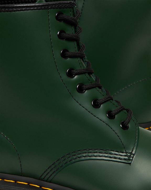 1460-snørestøvler i Smooth læder i grøn1460-snørestøvler i Smooth læder Dr. Martens