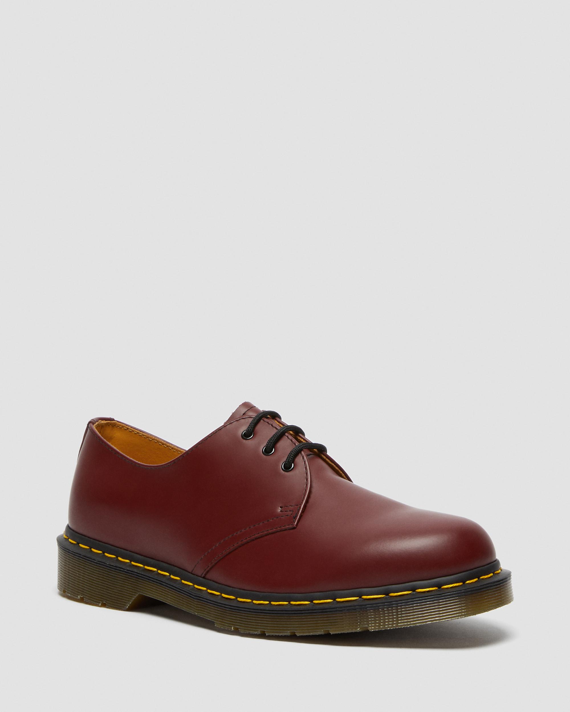 1461 Smooth Leather Oxford Shoes in Cherry Red