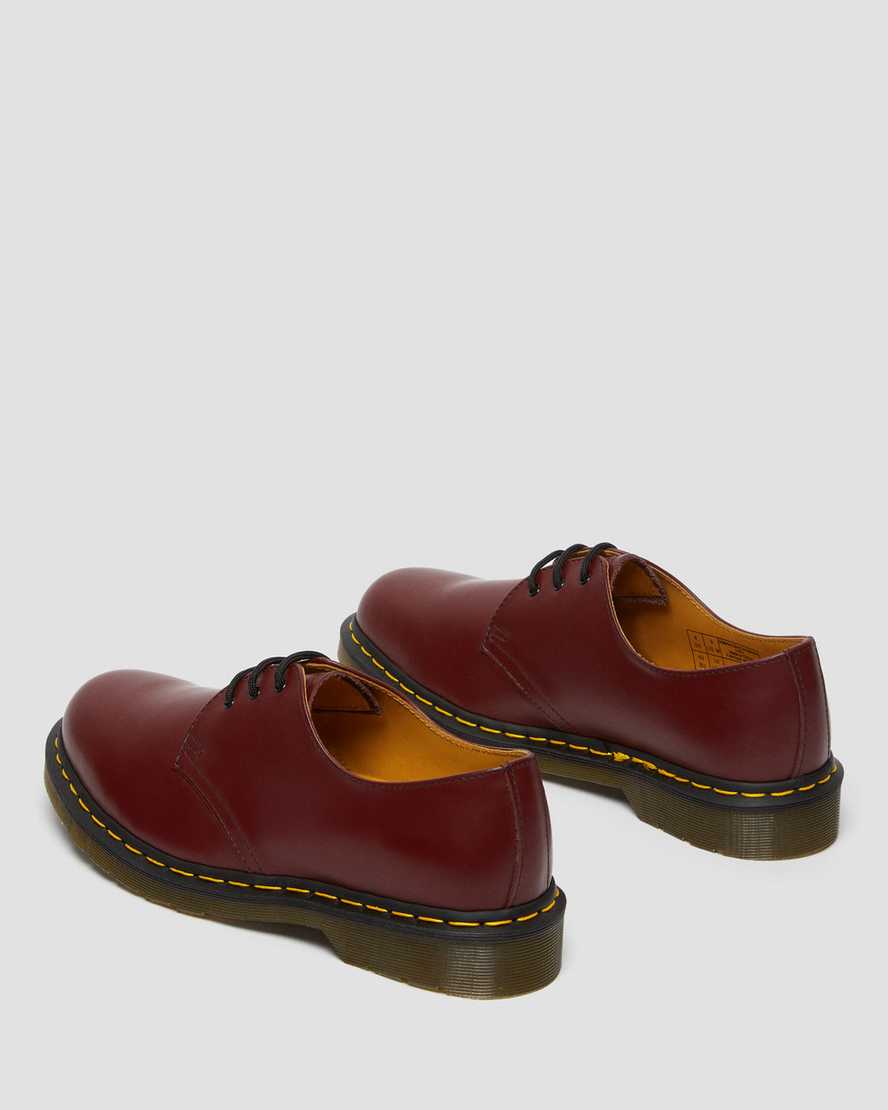 Chaussures 1461 en cuir Smooth en rouge Cherry RedChaussures 1461 en cuir Smooth Dr. Martens