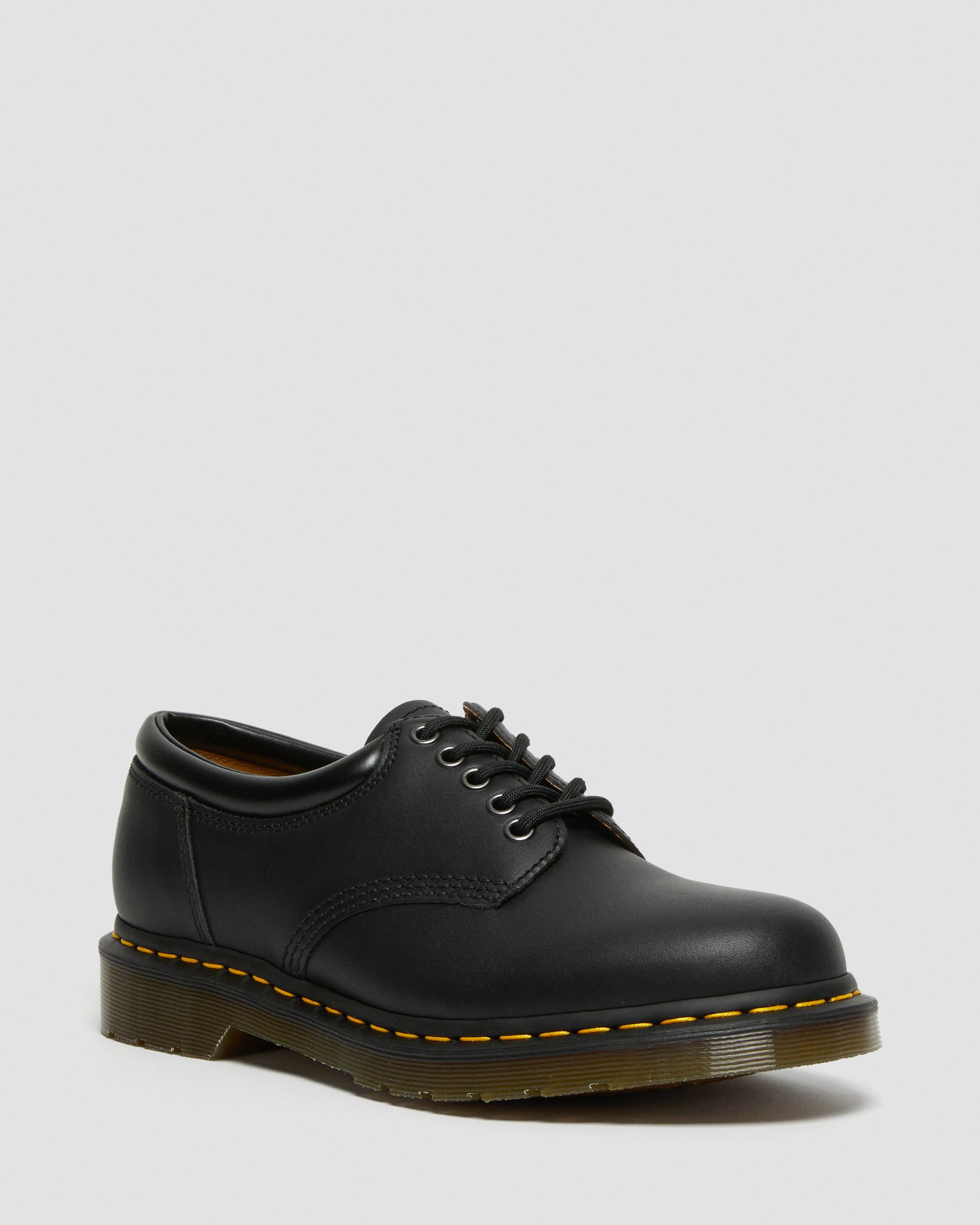 8053 Nappa Leather Casual Shoes in Black