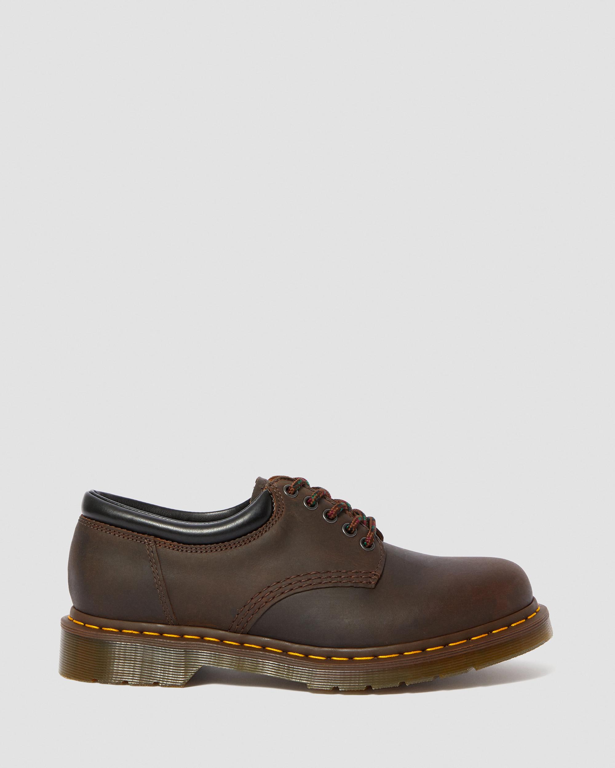 8053 Crazy Horse Leather Casual Shoes, Dark Brown | Dr. Martens