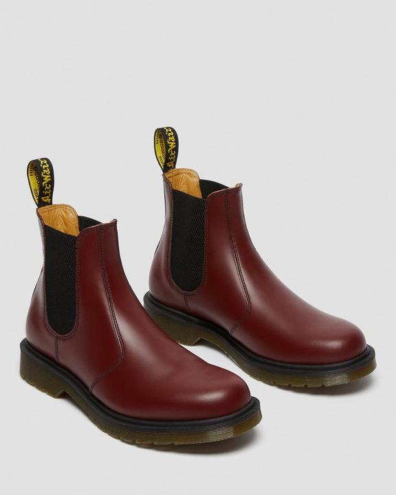 2976 SMOOTH CHELSEA BOOTS in Cherry Red | Dr. Martens 2976 SMOOTH CHELSEA BOOTS in Cherry Red | Dr. Martens