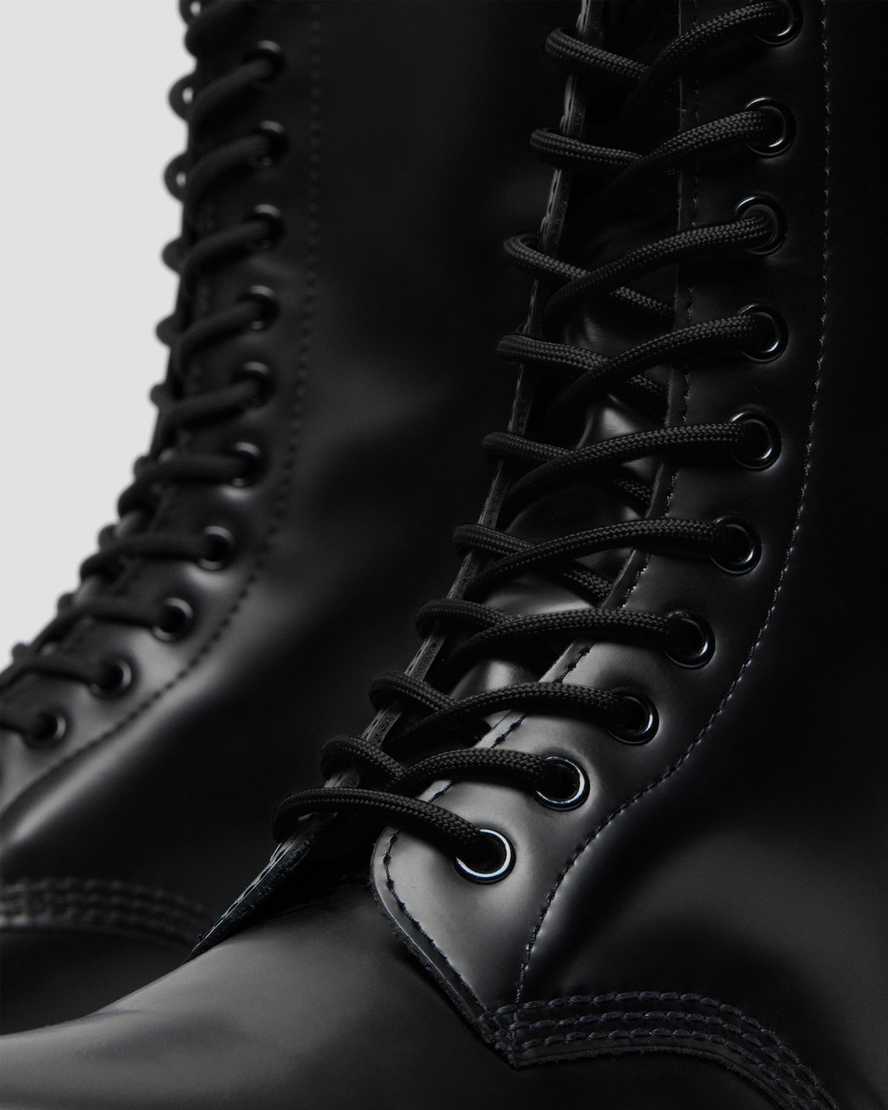 1914 Smooth Leather High Lace Up Boots BlackBOTTES 1914 EN CUIR SMOOTH Dr. Martens