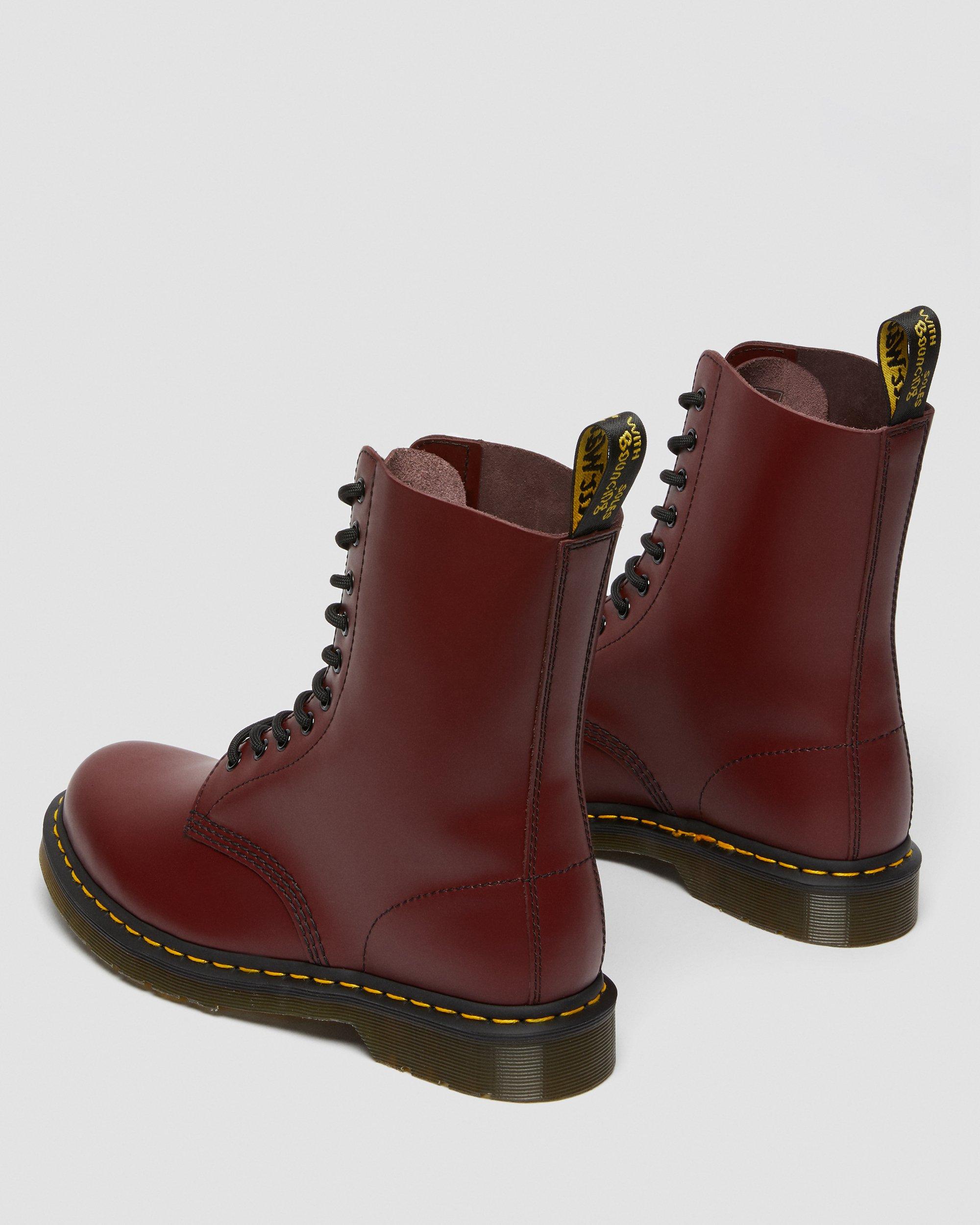 Dr.Martens 1490Z Cherry Smooth Leather Womens Boots 