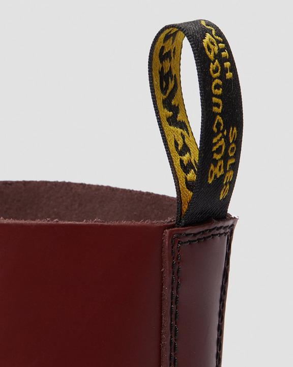 1490 Smooth Leather Mid Calf Boots in Cherry Red | Dr. Martens 1490 Smooth Leather Mid Calf Boots in Cherry Red | Dr. Martens