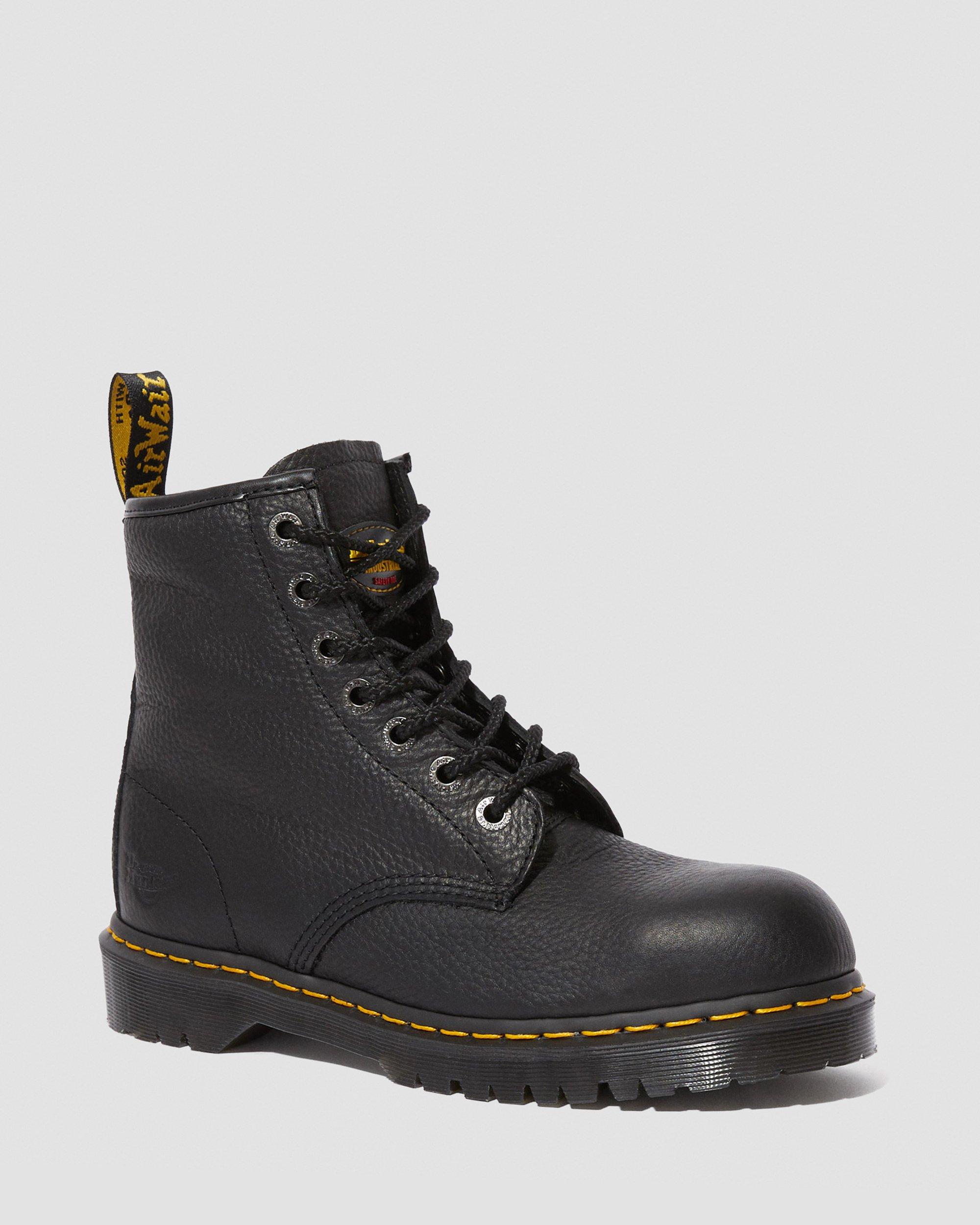 Icon 7B10 Leather Steel Toe Work Boots in BLACK | Dr. Martens™