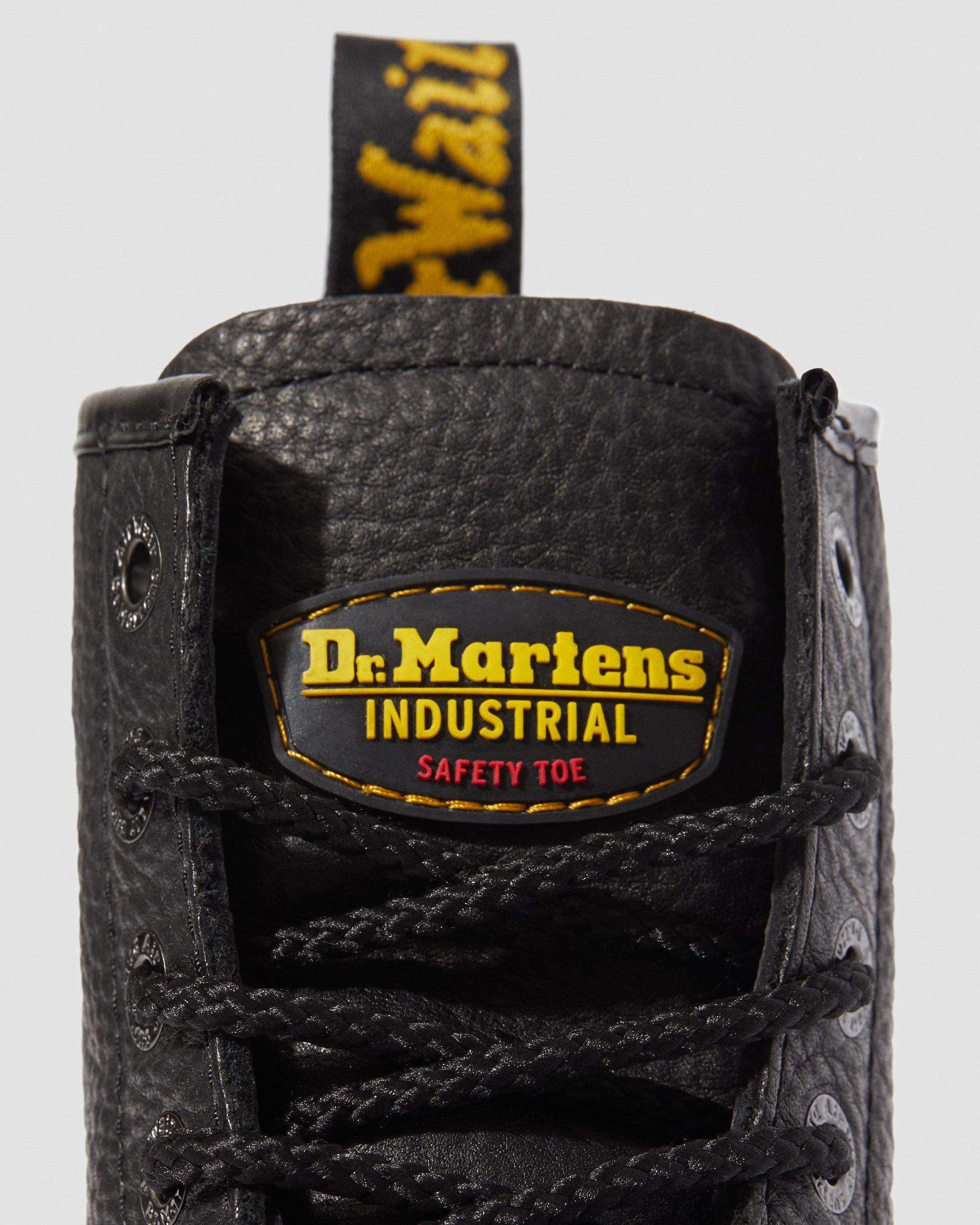 Icon 7B10 Leather Steel Toe Work Boots in BLACK | Dr. Martens™