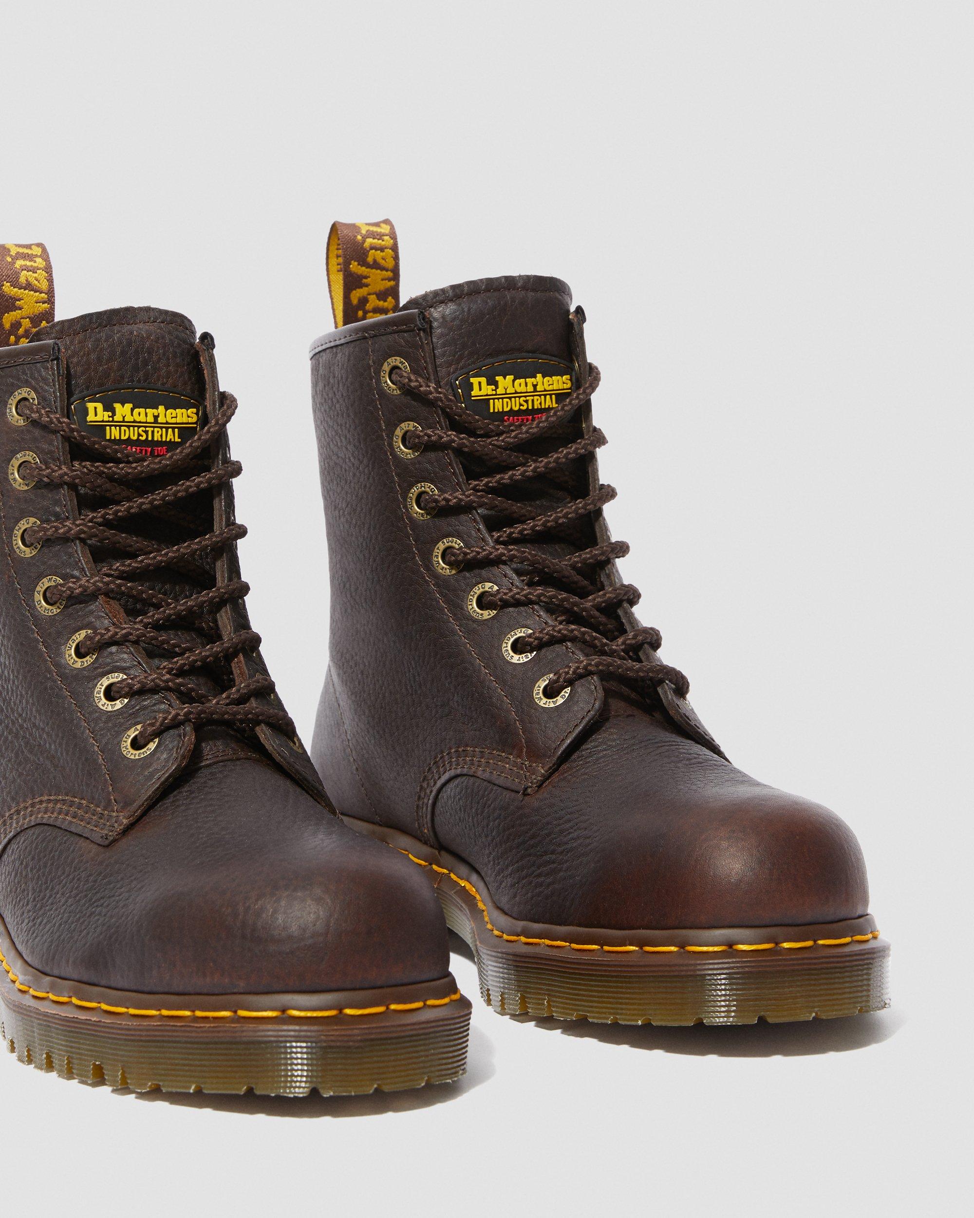 Icon 7B10 Steel Toe Work Boots in BARK | Dr. Martens™