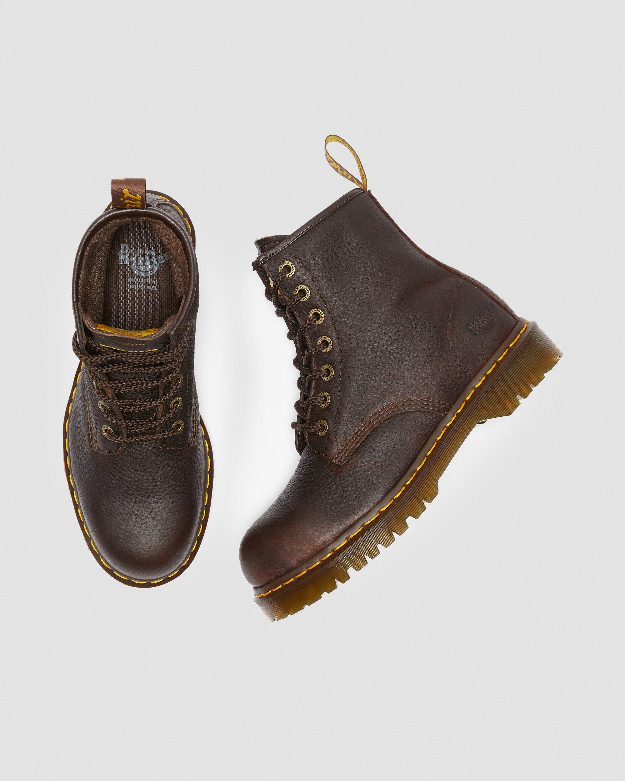 Icon 7B10 Steel Toe Work Boots in Bark | Dr. Martens display picture 2