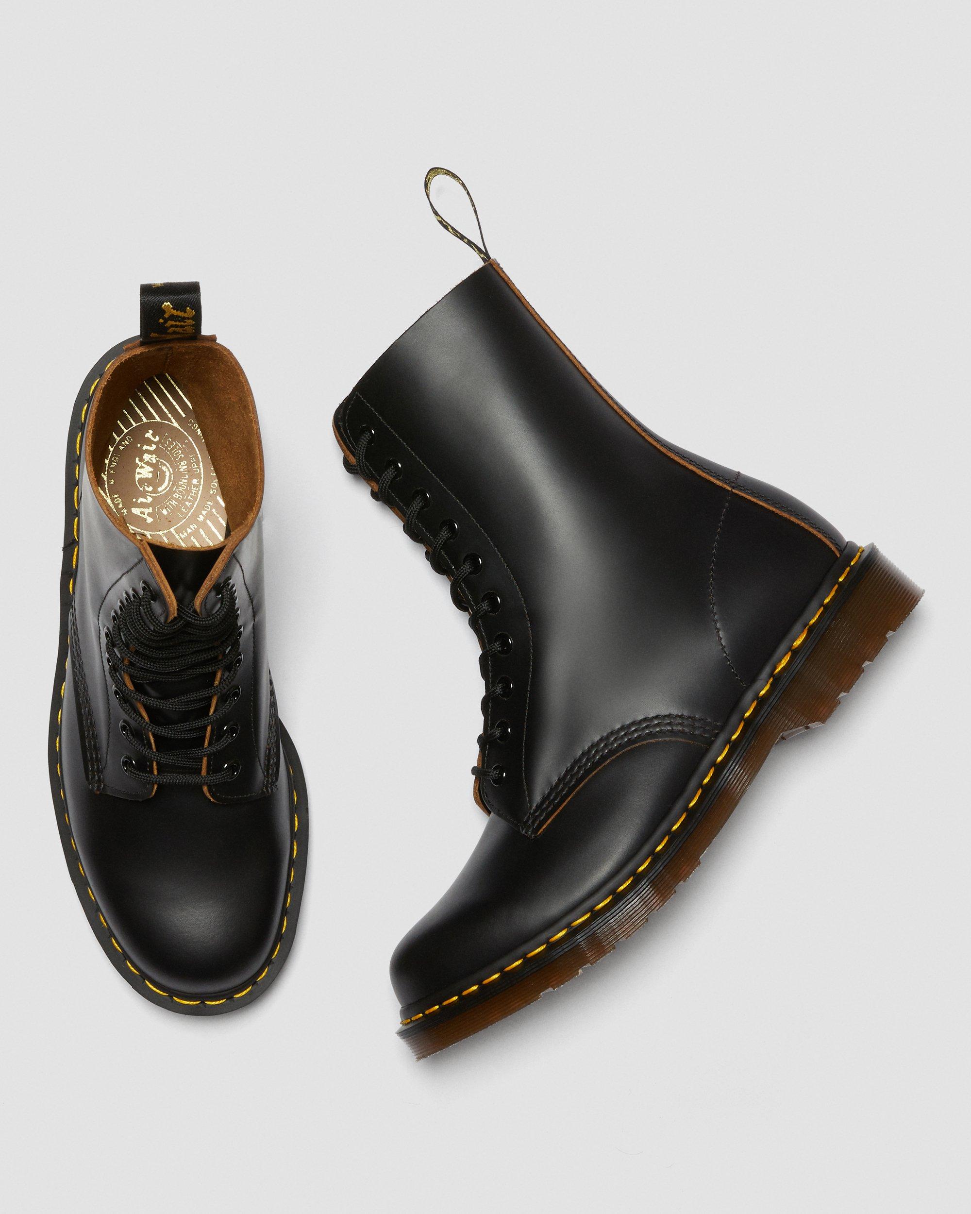 1490 Vintage Made In England Mid Calf Boots in BLACK | Dr. Martens™