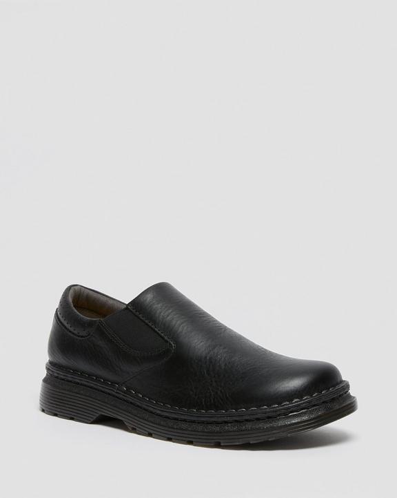 Orson Men's Leather Slip On Shoes in Black | Dr. Martens