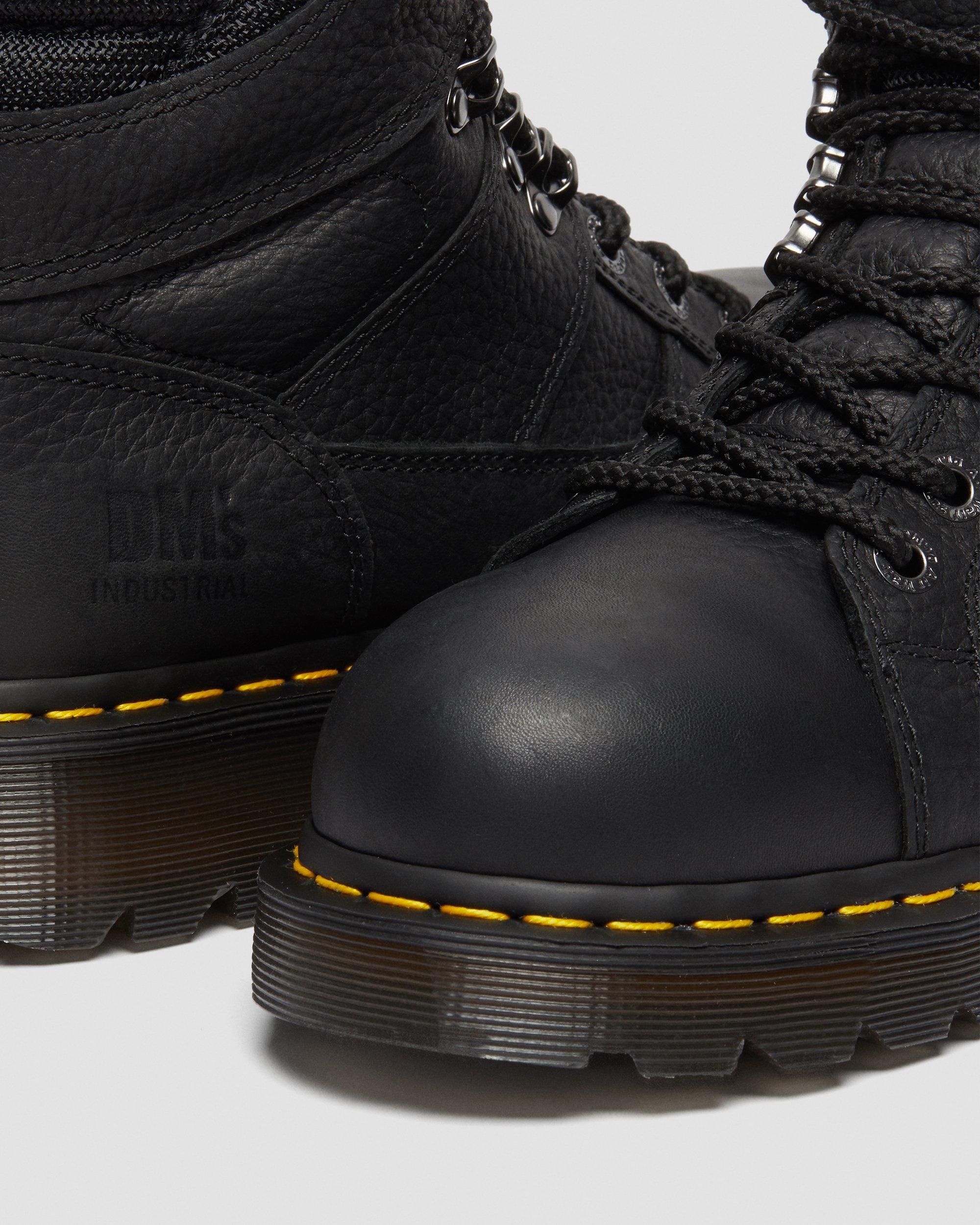 Ironbridge Grizzly Leather Steel Toe Work Boots in Black  display picture 2