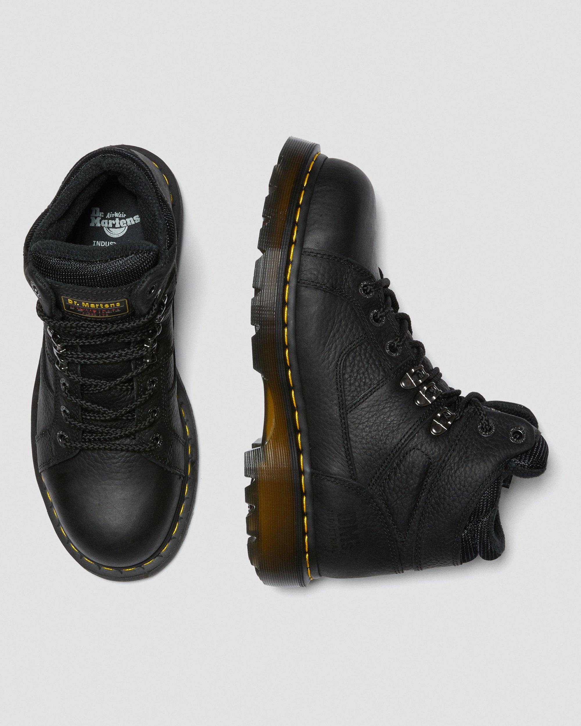 Ironbridge Grizzly Leather Steel Toe Work Boots in Black  display picture 1