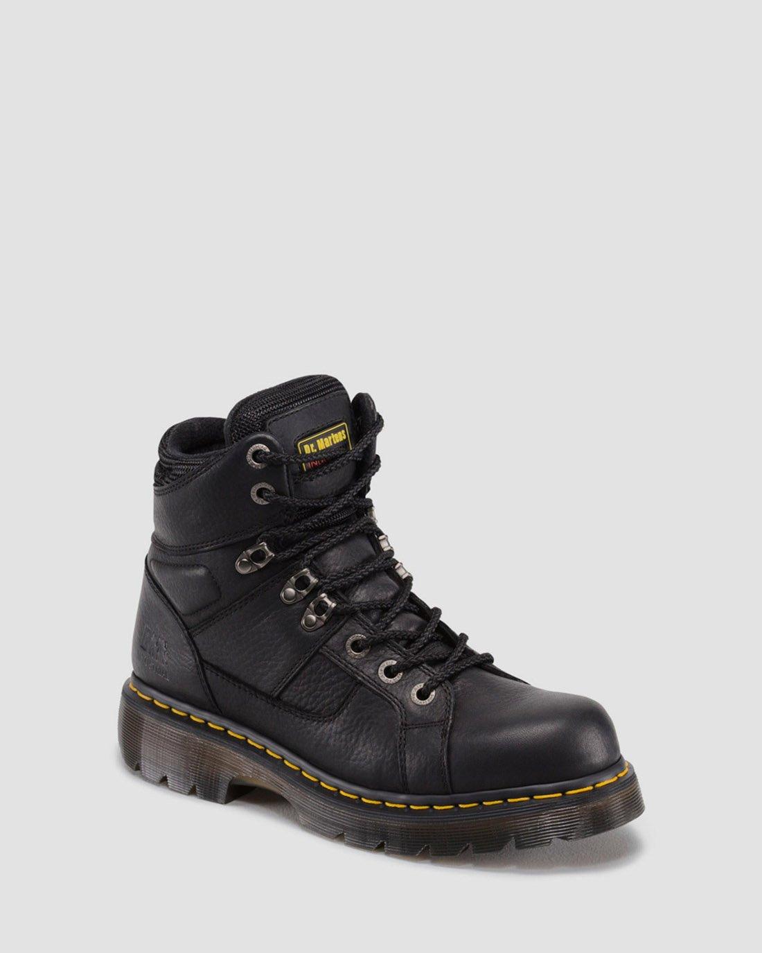 Ironbridge Extra Wide Grizzly Work Boots in BLACK | Dr. Martens™