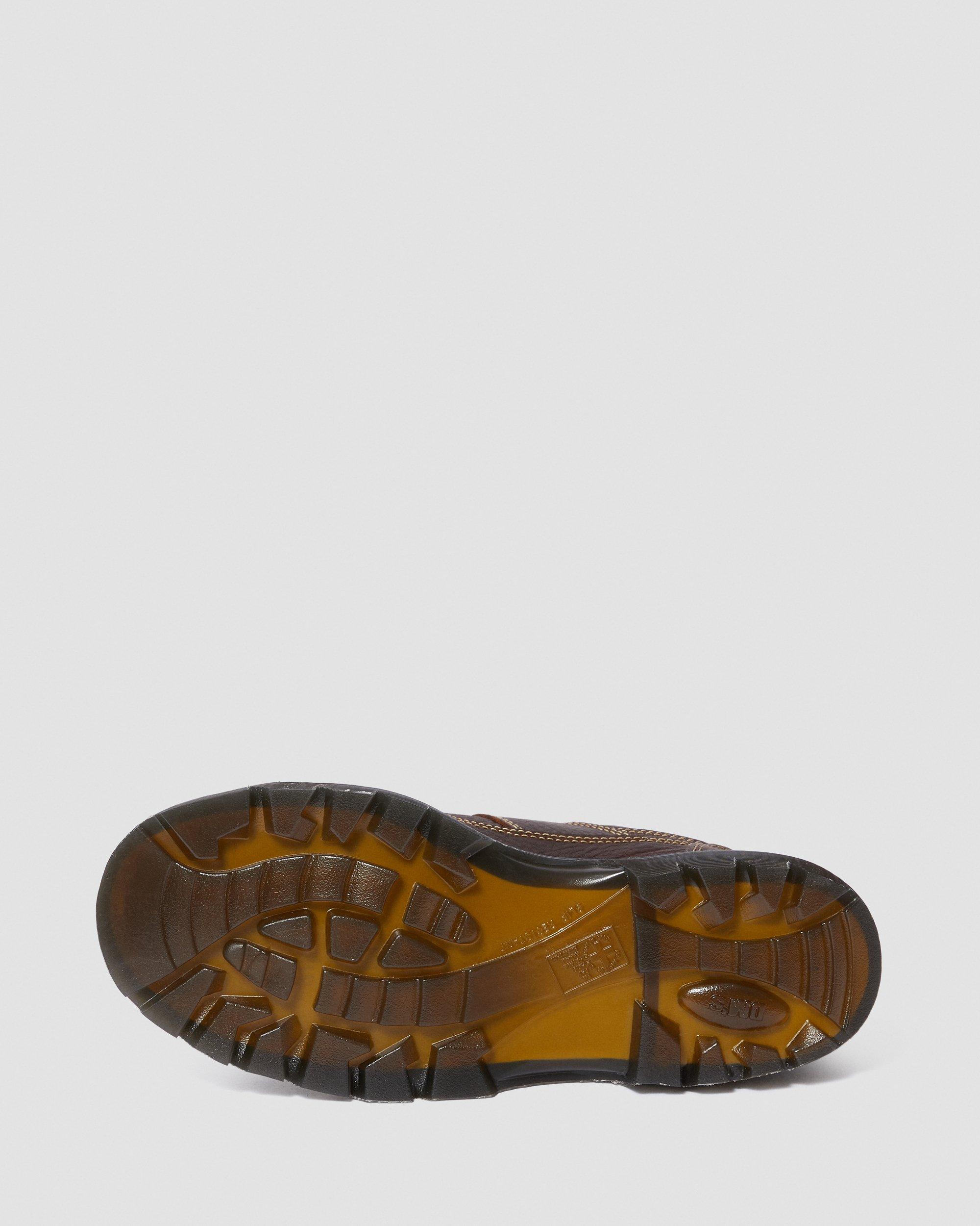 Gunby Leather Steel Toe Work Shoes in Teak | Dr. Martens display picture 3