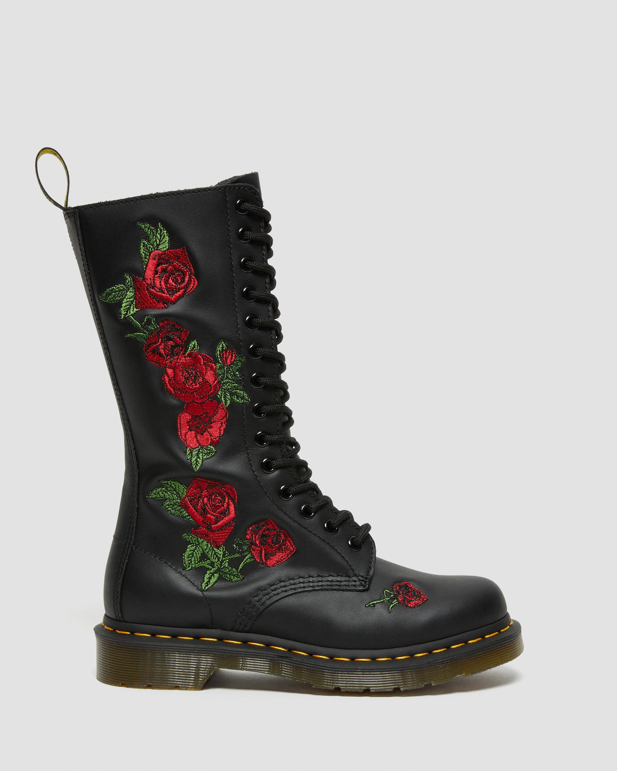1914 Vonda Leather Mid Calf Boots in BLACK | Dr. Martens™