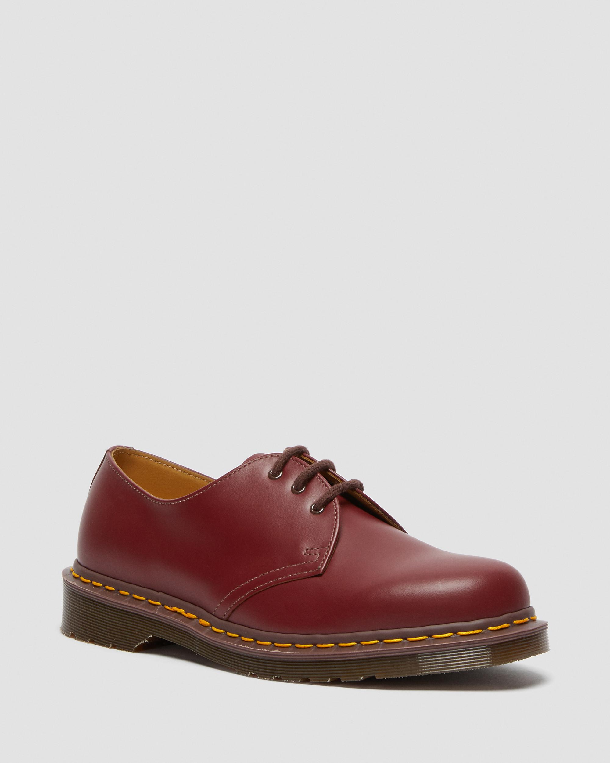 Vintage 1461 Quilon Leather Oxford Shoes in Red