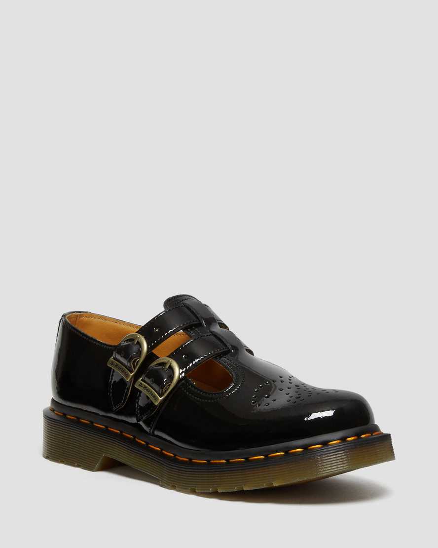 DR MARTENS 8065 Patent Leather Mary Jane Shoes