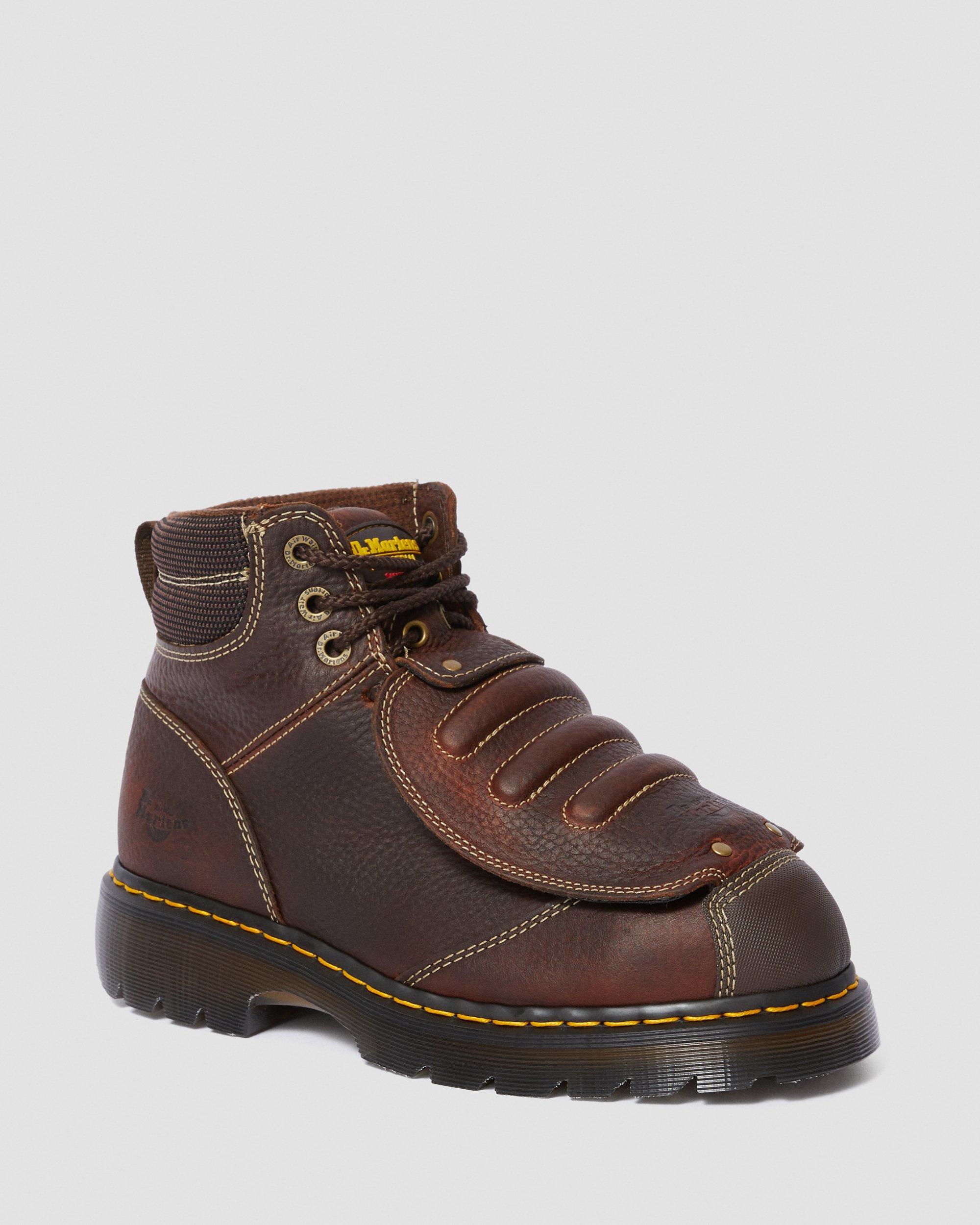 Ironbridge Leather Met Guard Work Boots, Teak | Dr. Martens