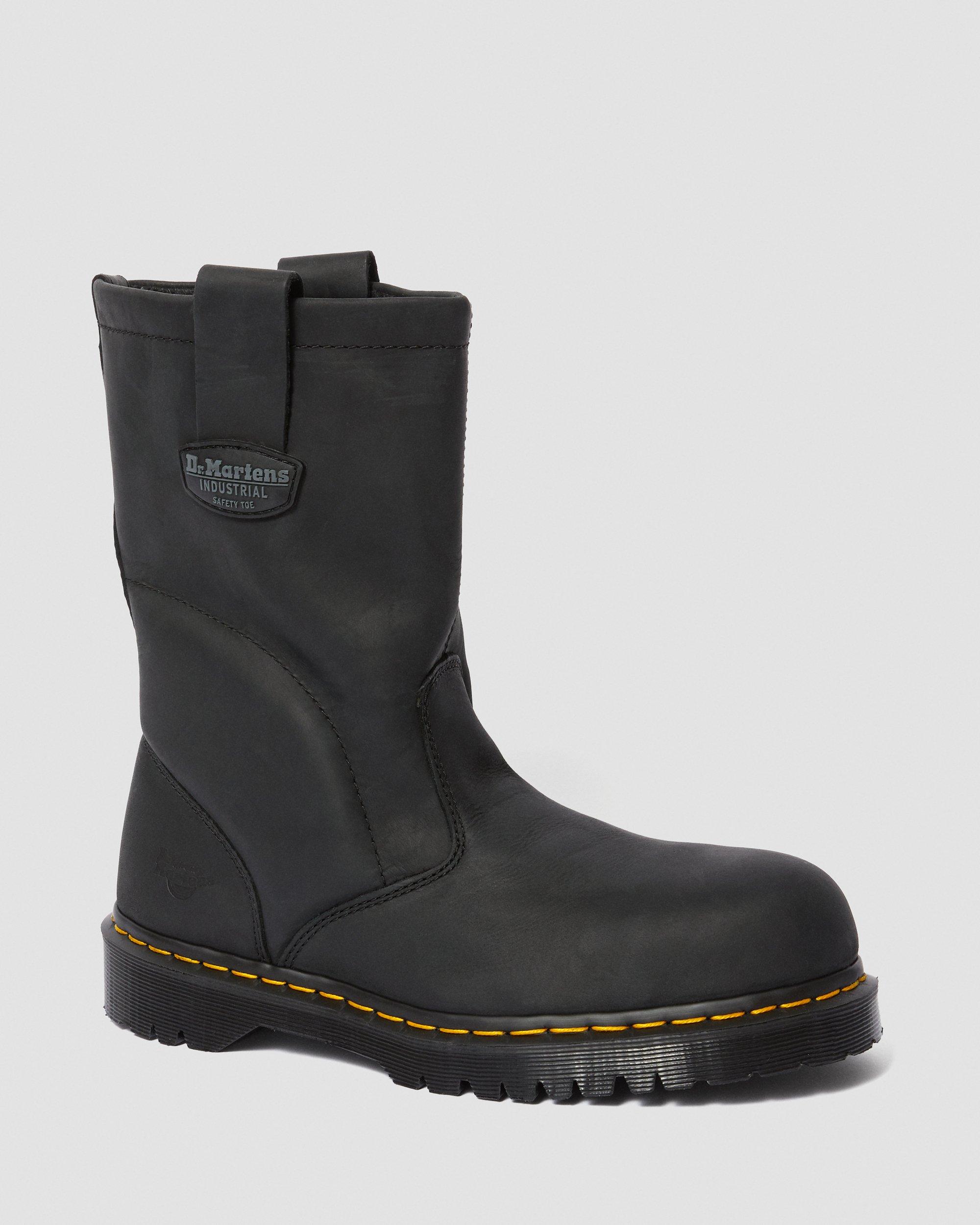 2295 Extra Wide Greasy Slip On Work Boots in BLACK | Dr. Martens™