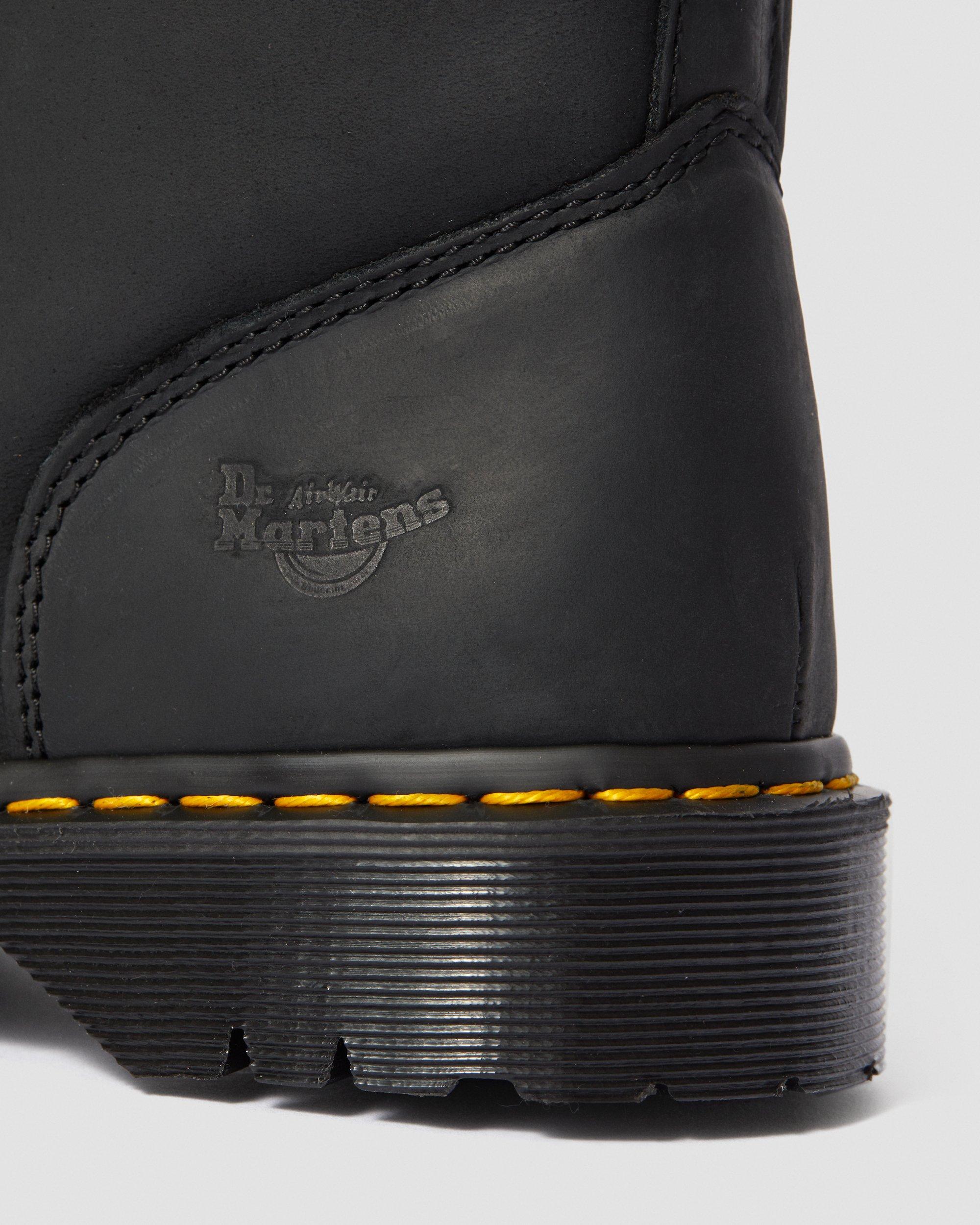 2295 Extra Wide Greasy Slip On Work Boots in BLACK | Dr. Martens™