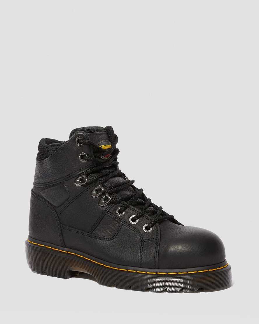 Ironbridge Extra Wide Grizzly Leather Work Boots | Dr Martens