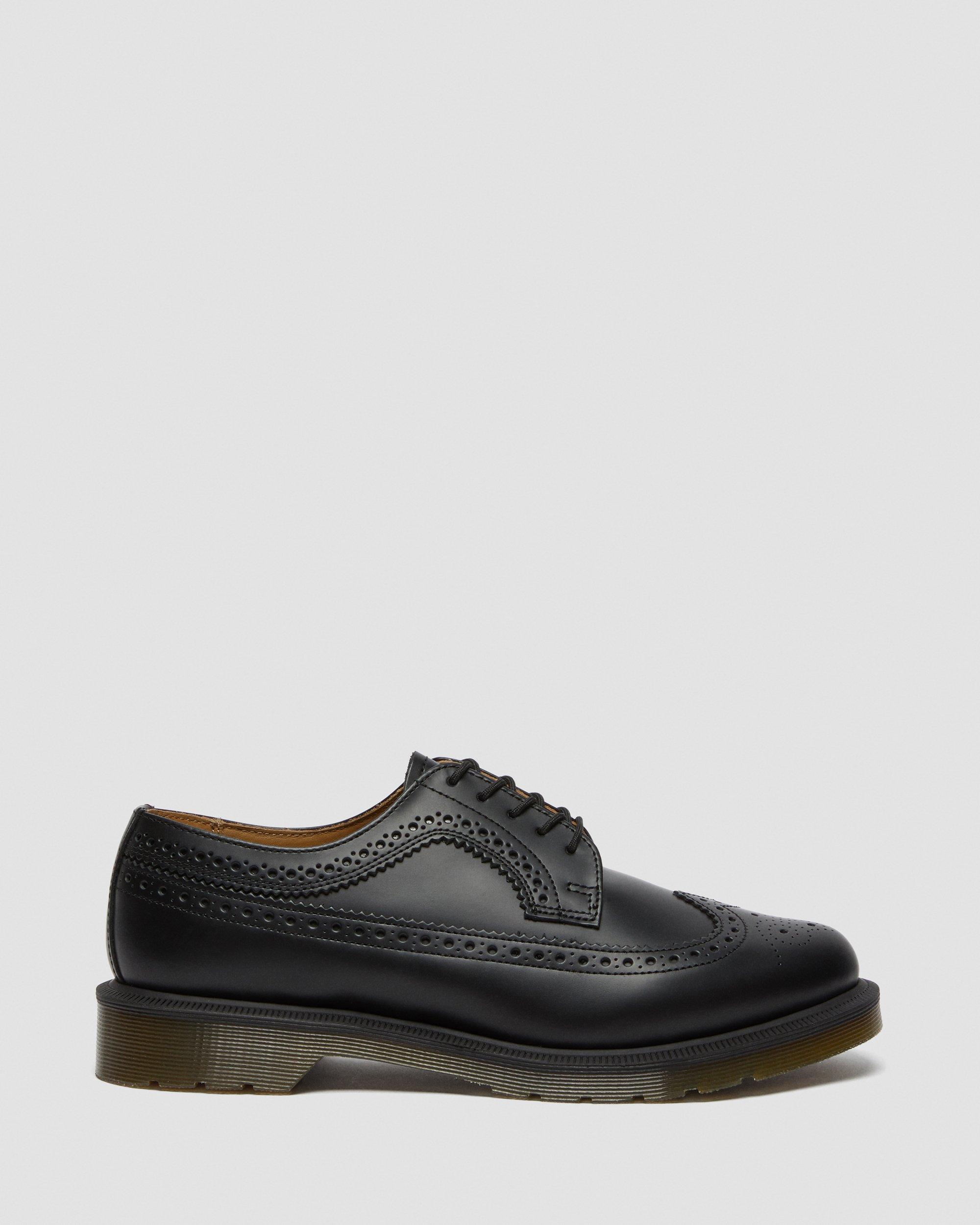 Martens 3989 MONO scarpa stringata stile inglese in pelle nera suola nera Dr
