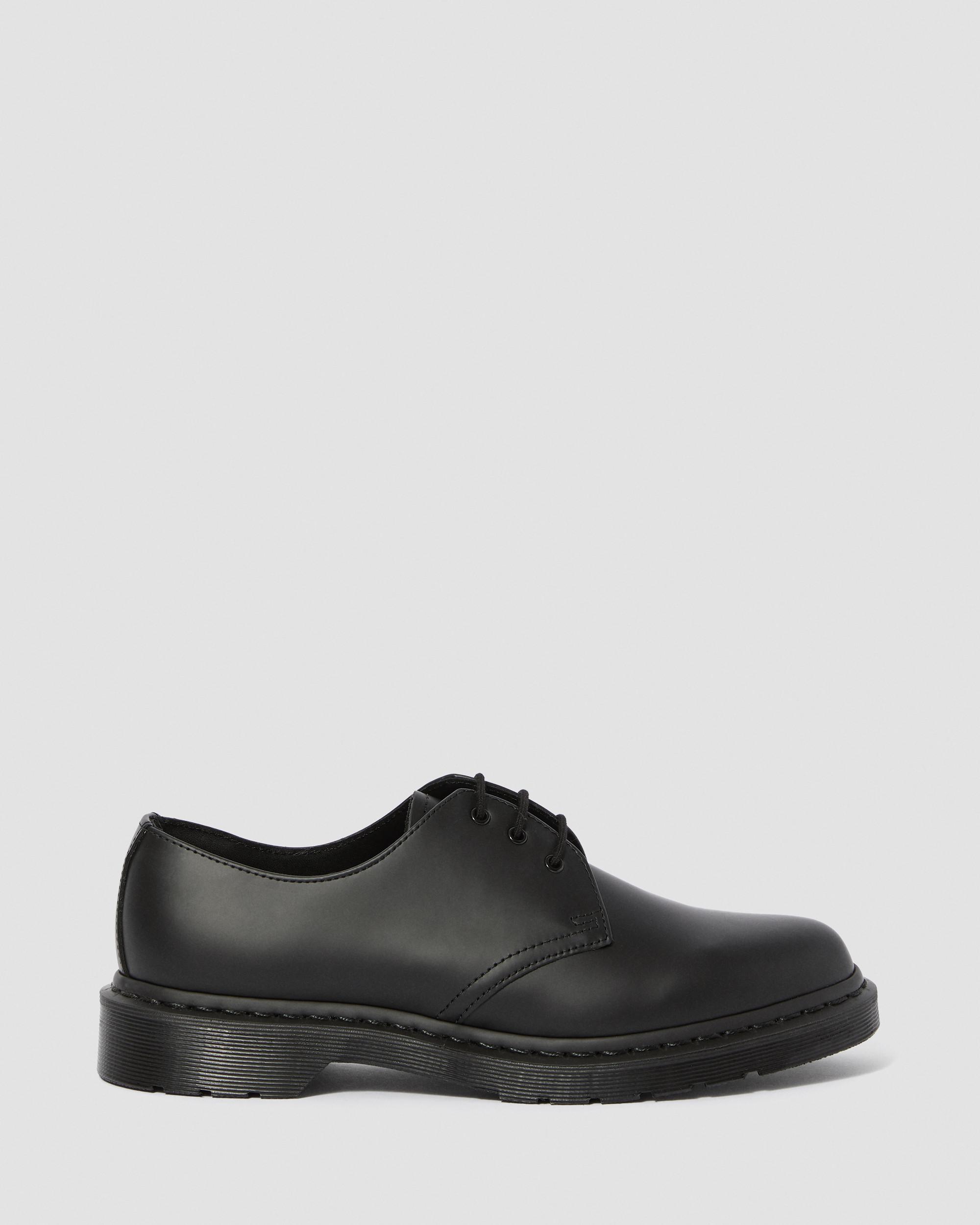 Dr Doc Martens 1461 Mono Leder Unisex Schuhe Boots 3-Loch black smooth 14345001 