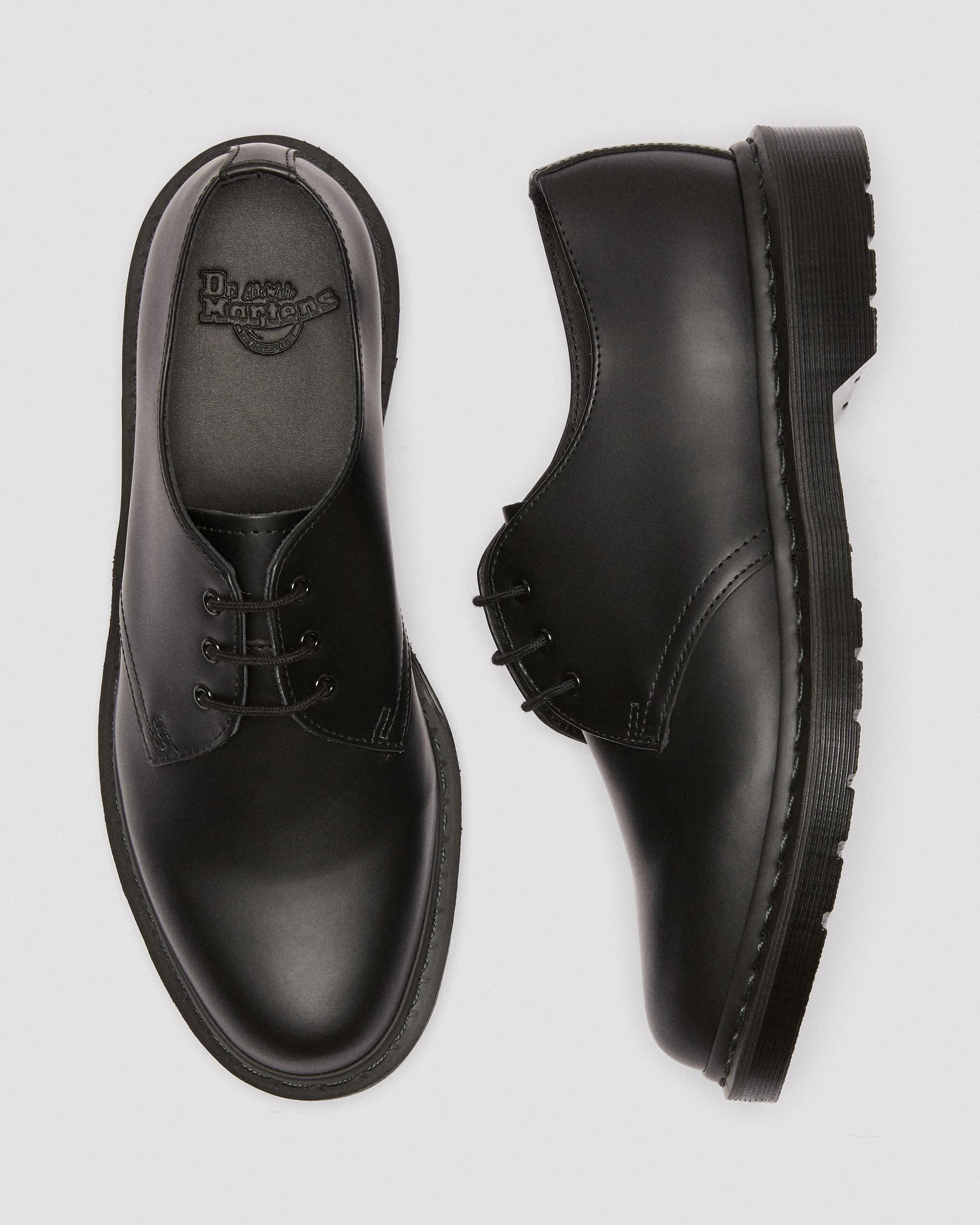 1461 Mono Smooth Leather Oxford Shoes in Black