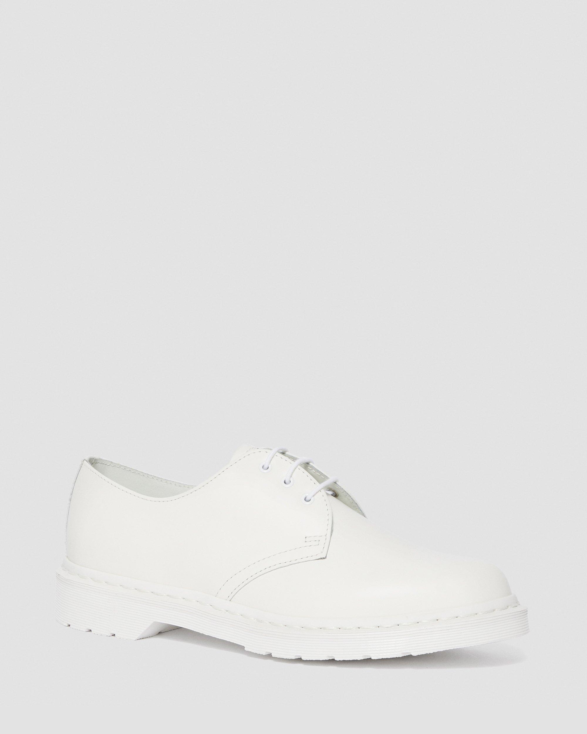 Dr Martens 1461 flat leather shoes in white