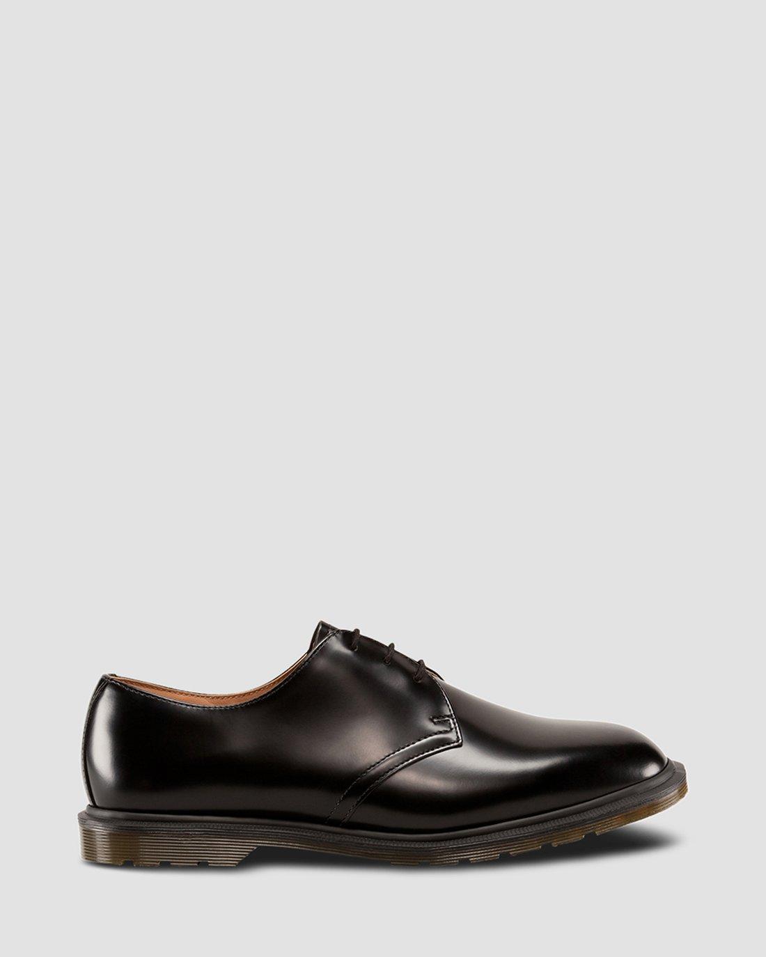 ARCHIE POLISHED SMOOTH SHOES in BLACK | Dr. Martens™