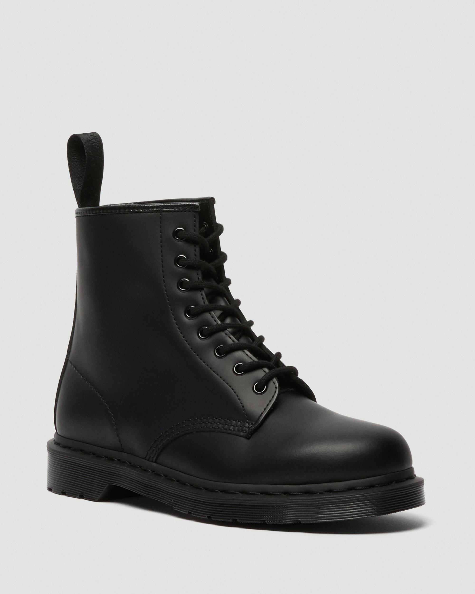 1460 Mono Smooth Leather Lace Up Boots, Black