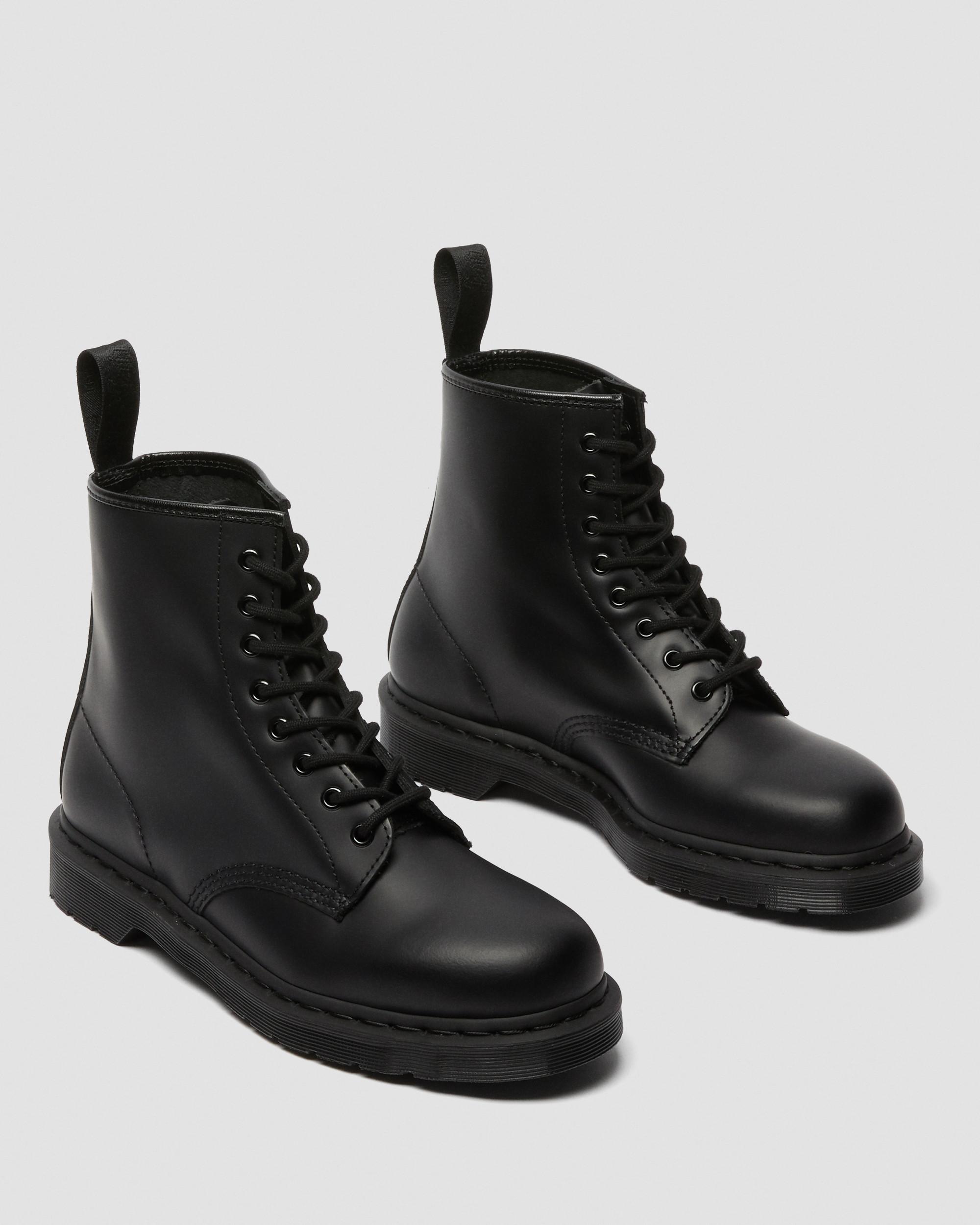 Dr.Martens 1460 8 Eyelet Mono Smooth Black Womens Boots 